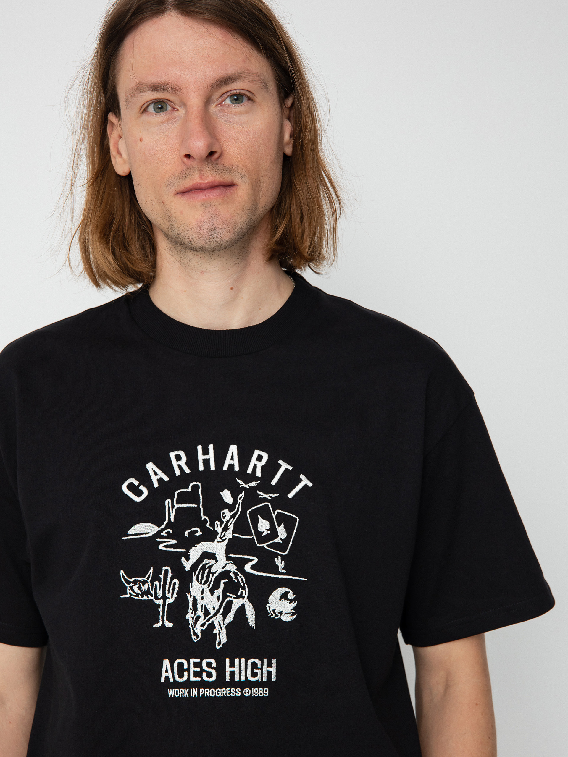 T-shirt Carhartt WIP Souvenir Valley (black/wax)
