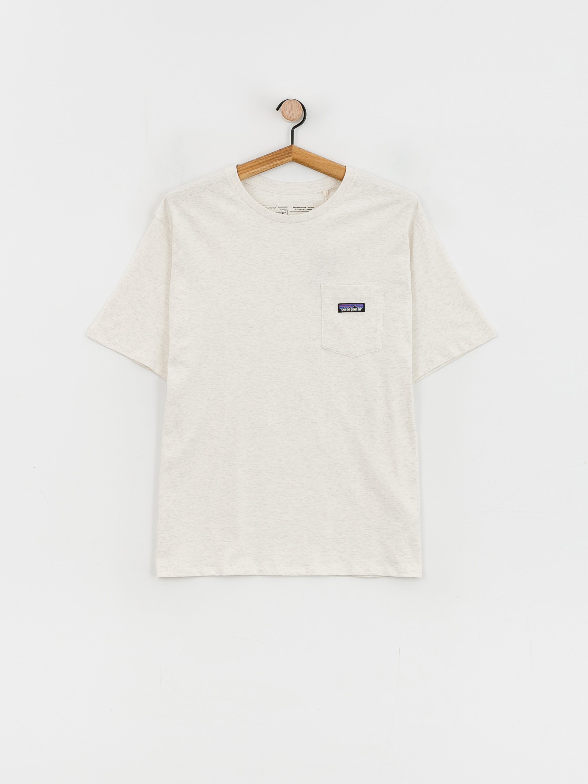 T-shirt Patagonia Regenerative Organic Certified Cotton Lightweight Pocket (birch white)