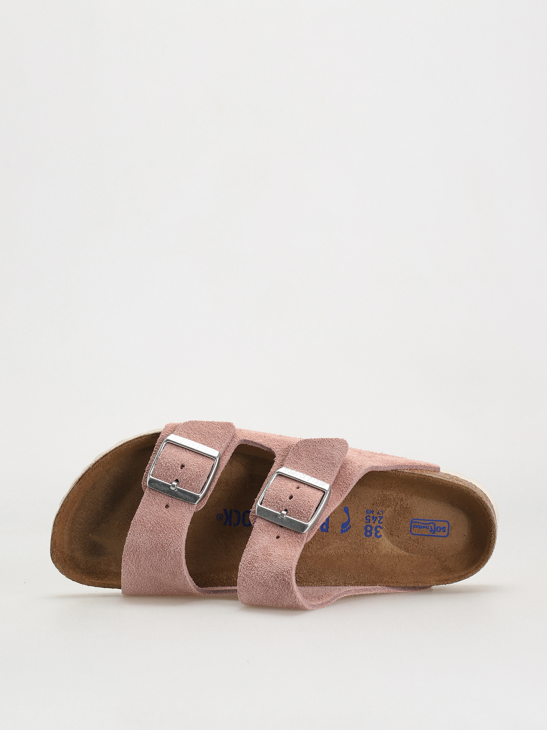 Klapki Birkenstock Arizona Suede Narrow Wmn (pink clay)