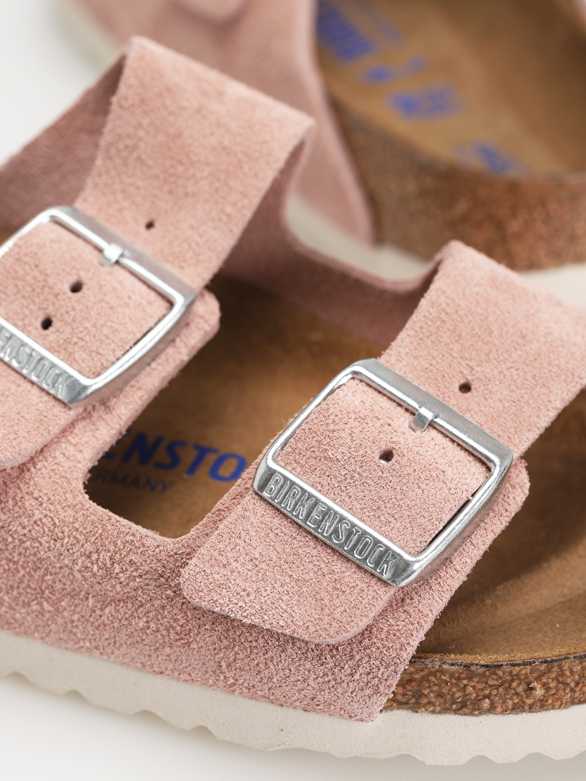 Klapki Birkenstock Arizona Suede Narrow Wmn (pink clay)