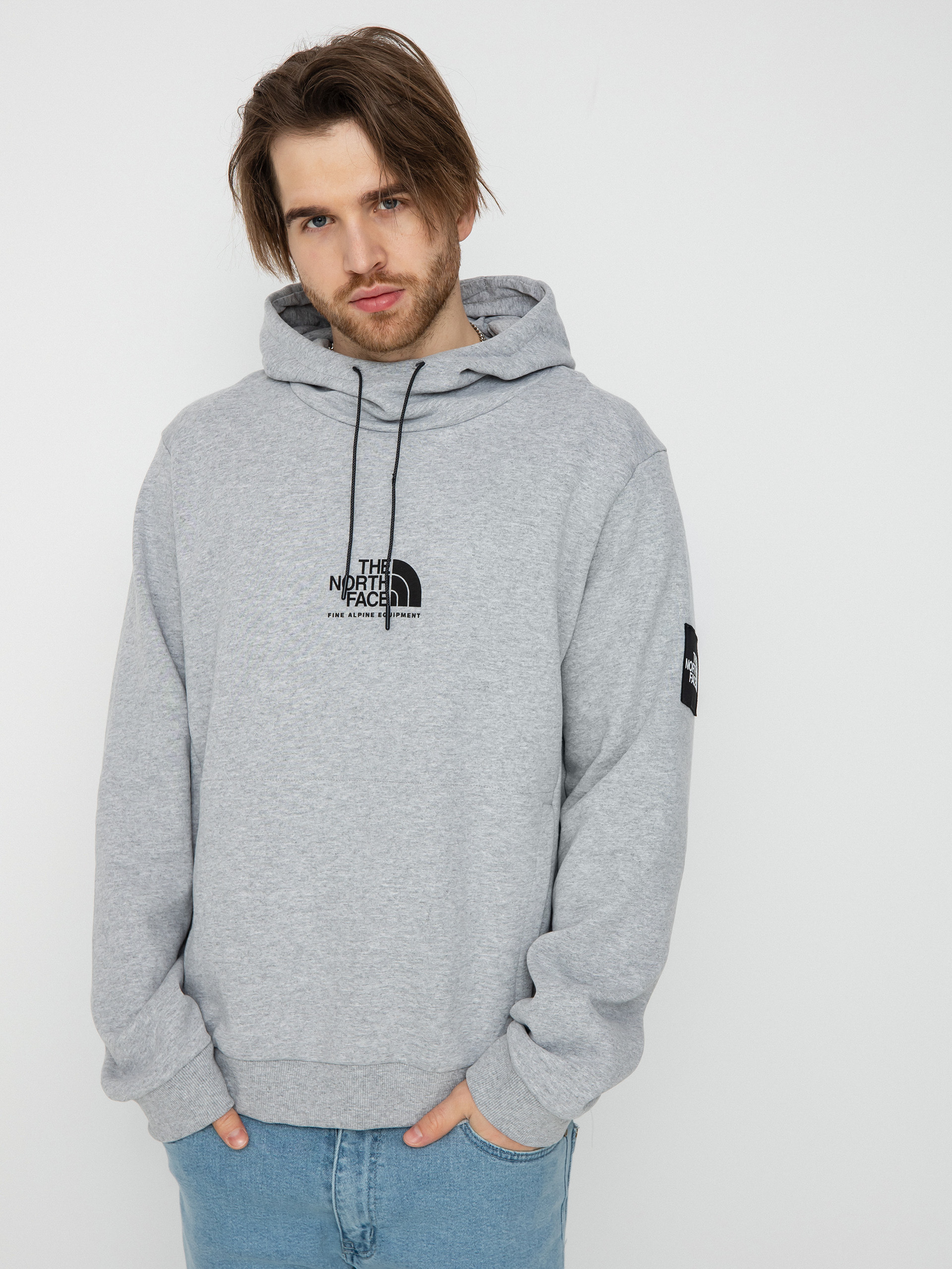 Bluza z kapturem The North Face Fine Alpine HD (tnf light grey heather/tnf light grey heather)