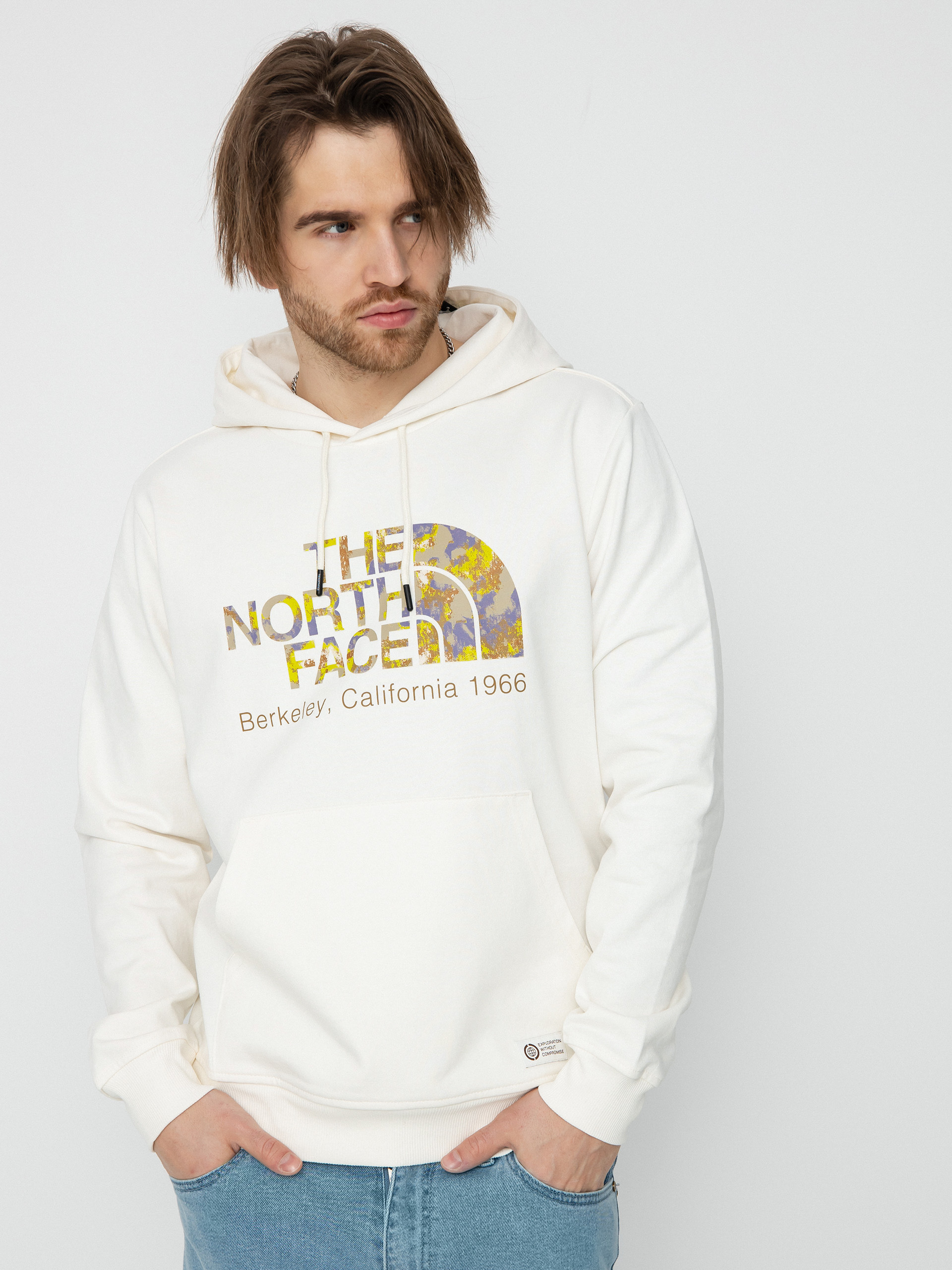 Bluza z kapturem The North Face Berkeley California HD (gardenia white)