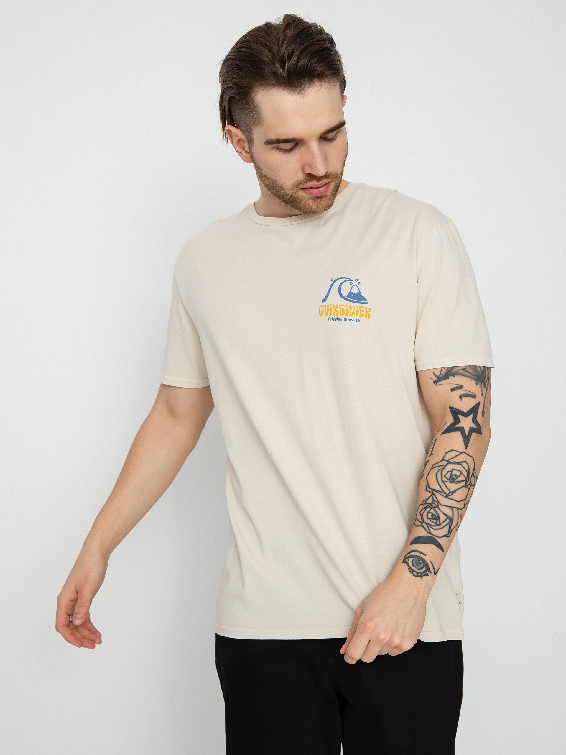T-shirt Quiksilver Arts In Palm (birch)
