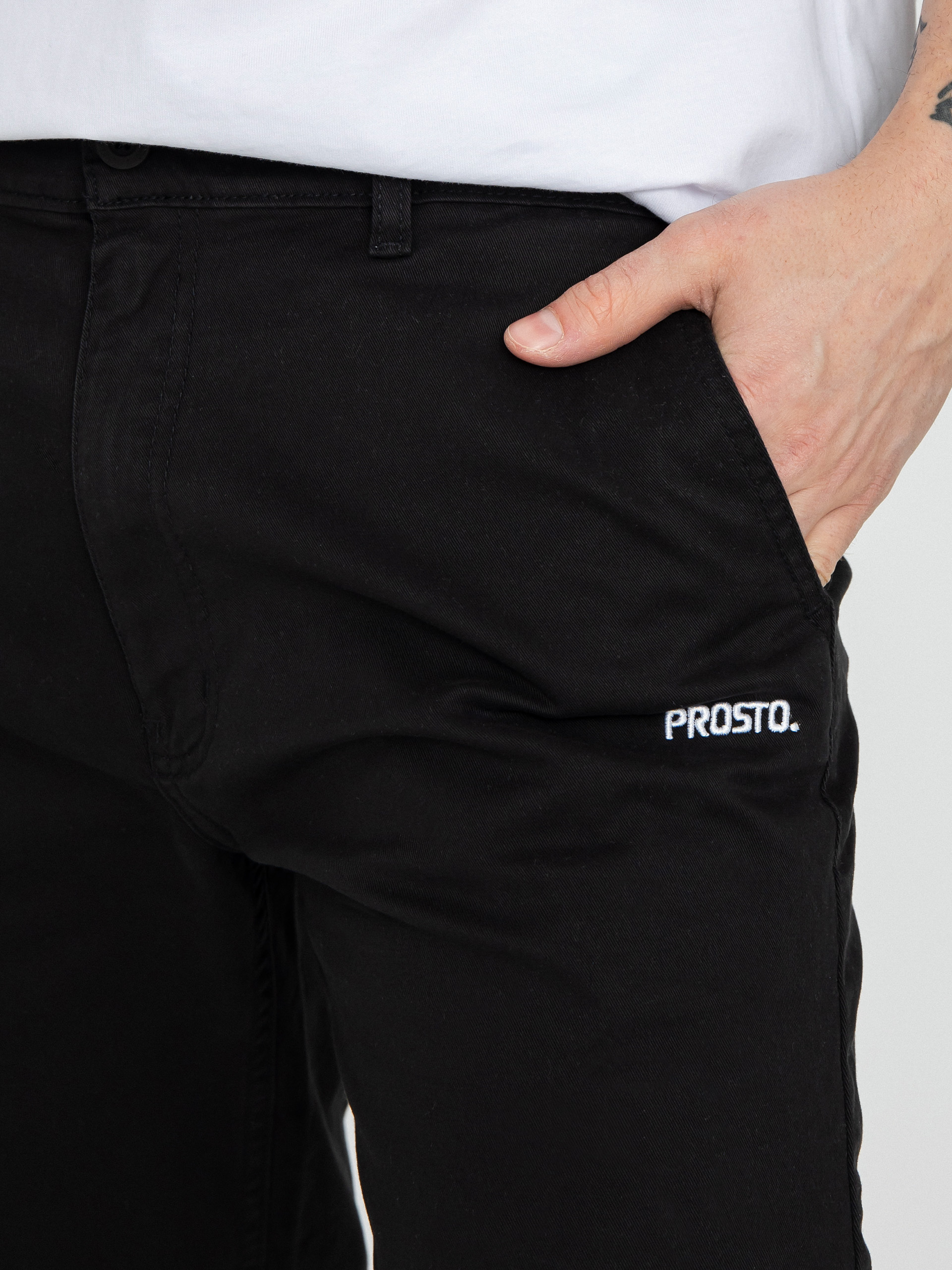 Szorty Prosto Chinos Shorts Casual (black)