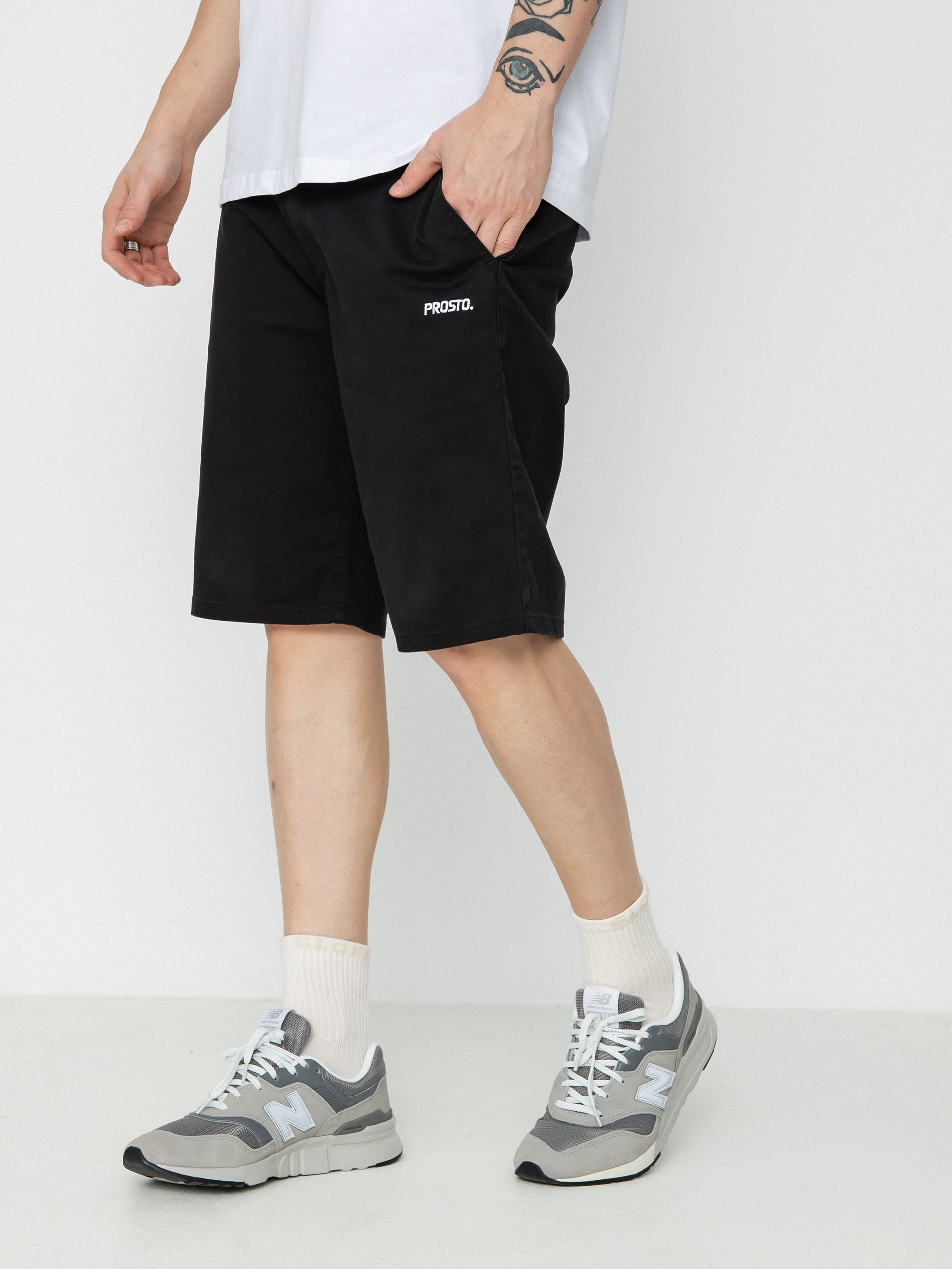 Szorty Prosto Chinos Shorts Casual (black)