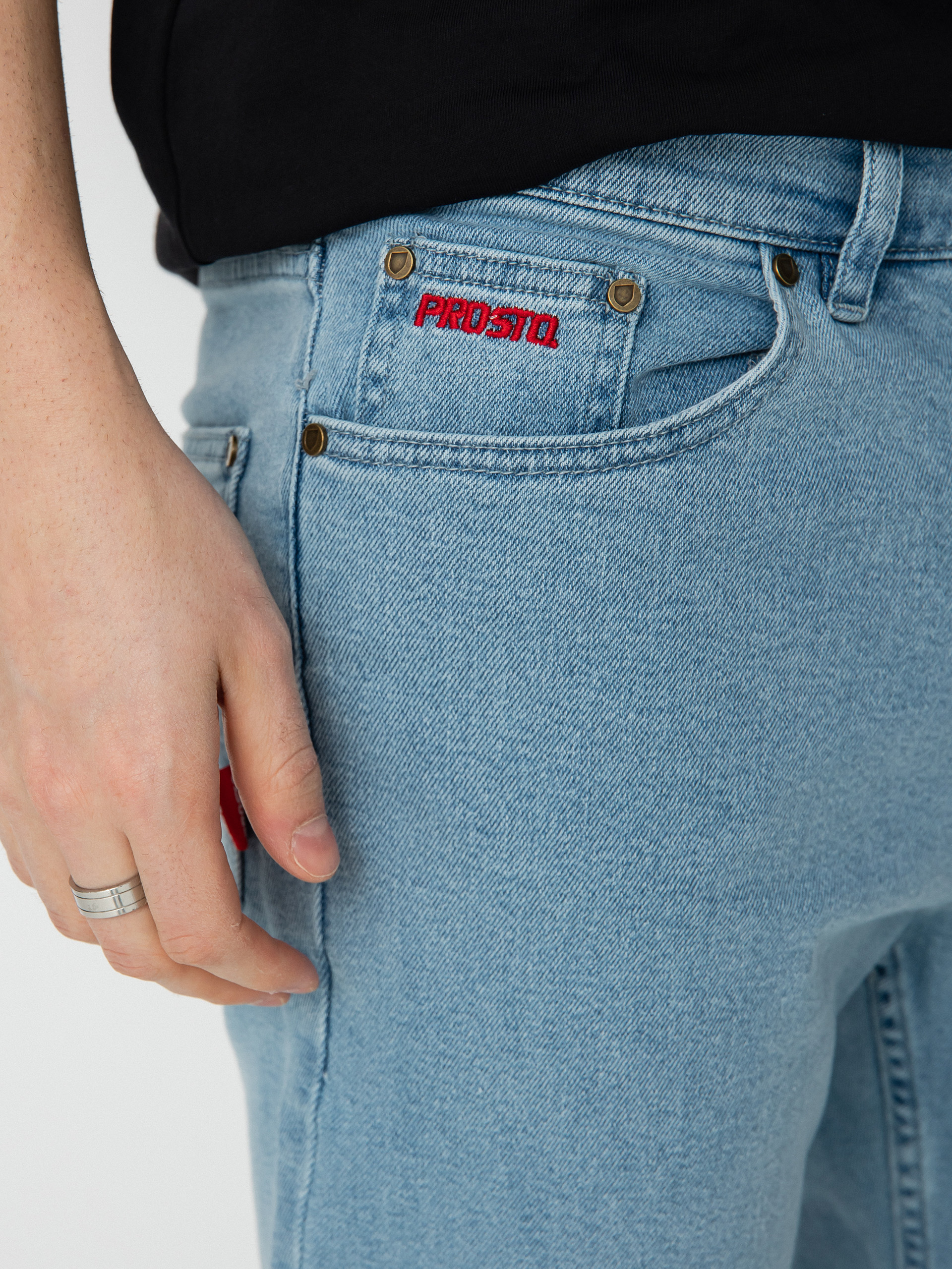 Spodnie Prosto Regular Pocklog (light blue)