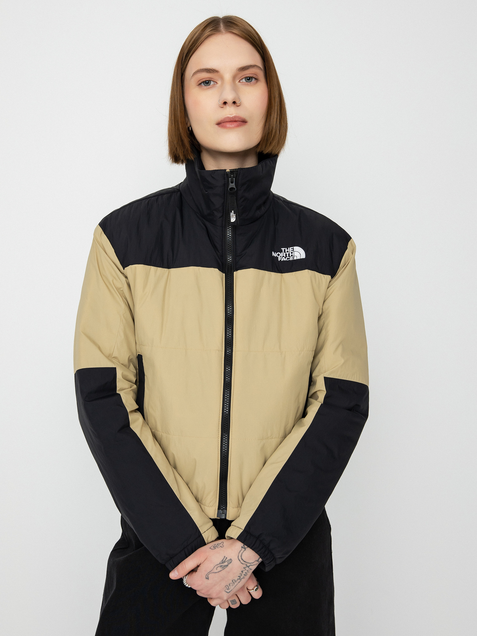 Kurtka The North Face Guniwei Puffer Wmn (khaki stone/tnf black)