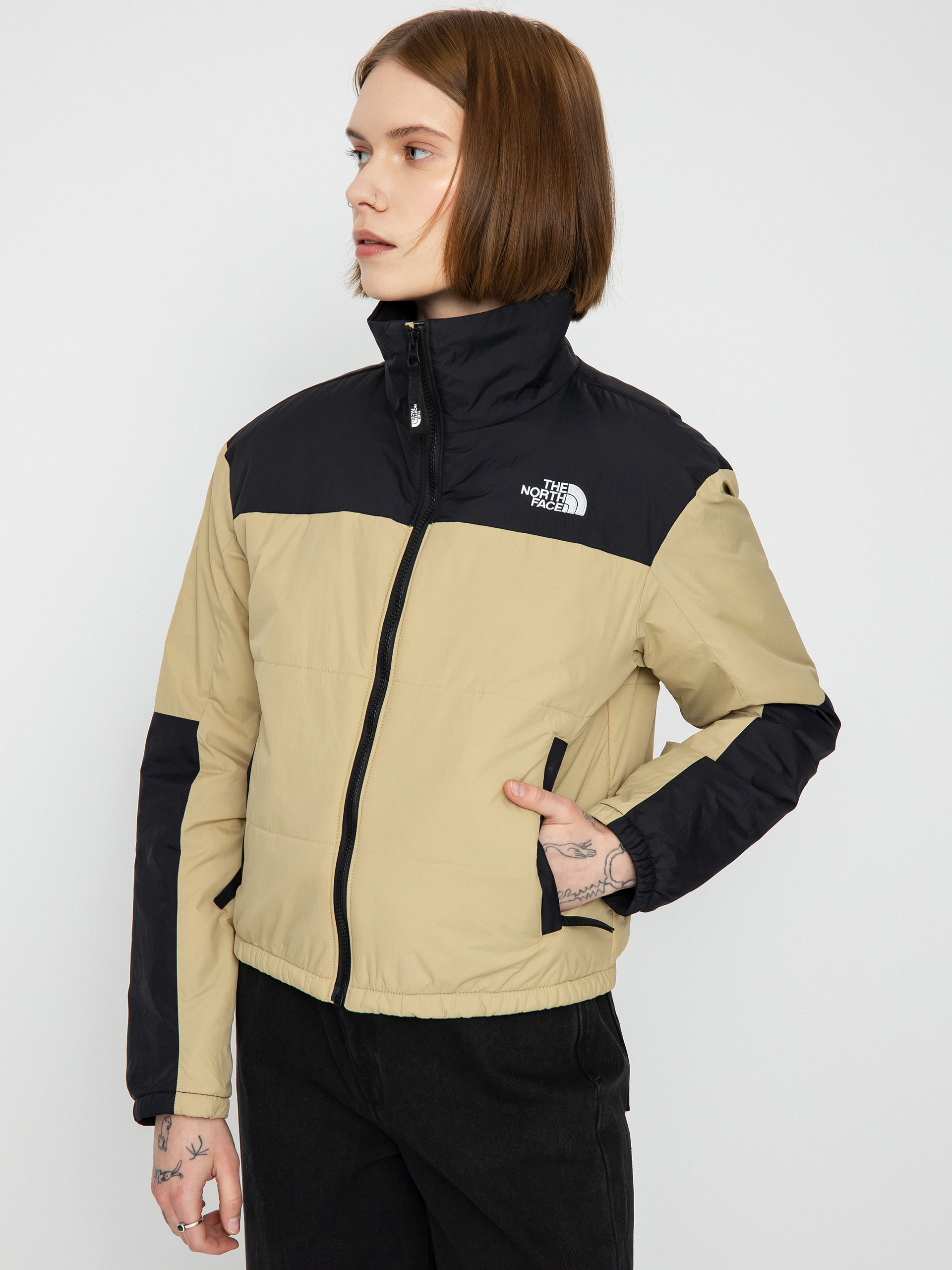 Kurtka The North Face Guniwei Puffer Wmn (khaki stone/tnf black)