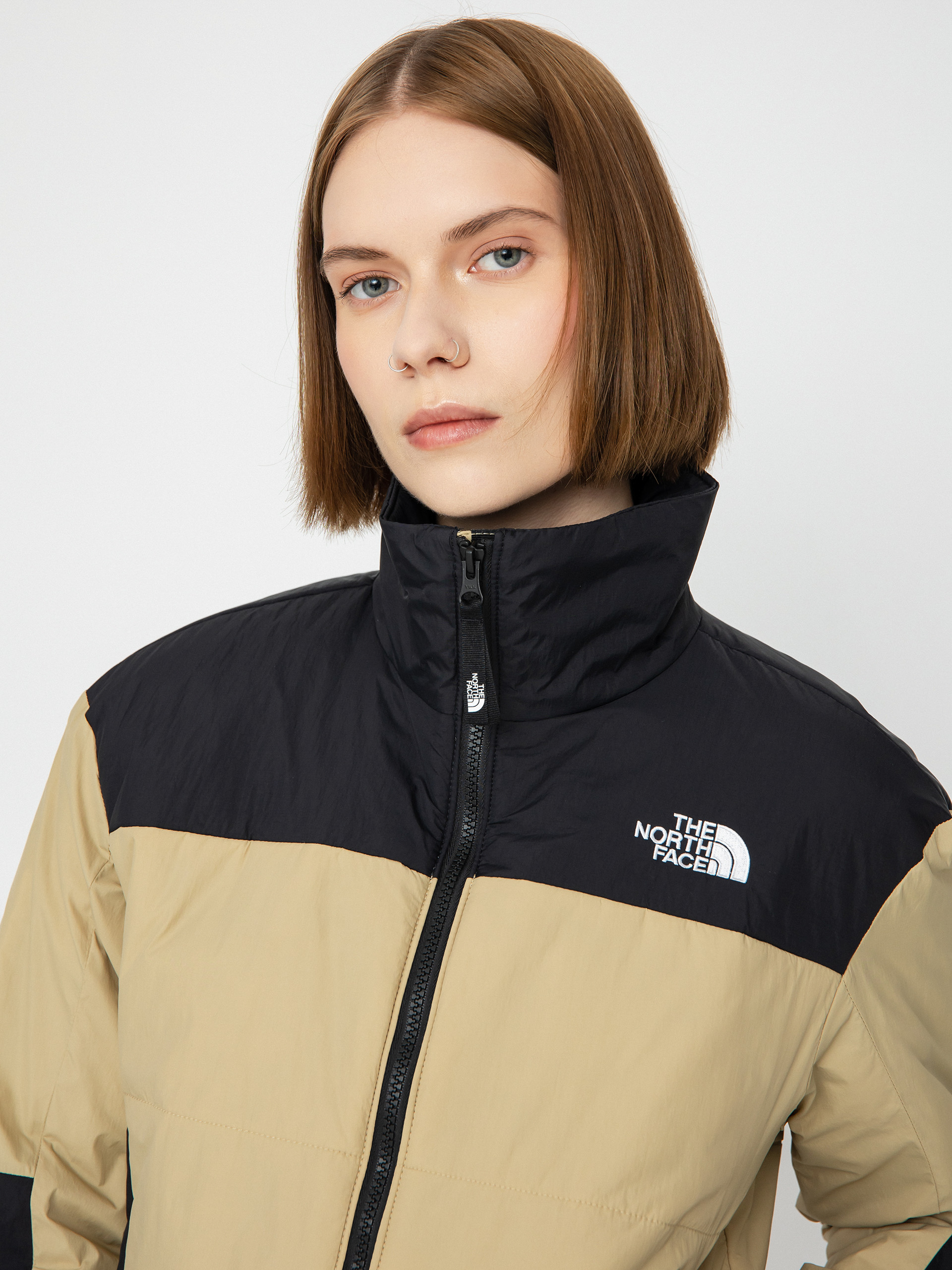 Kurtka The North Face Guniwei Puffer Wmn (khaki stone/tnf black)