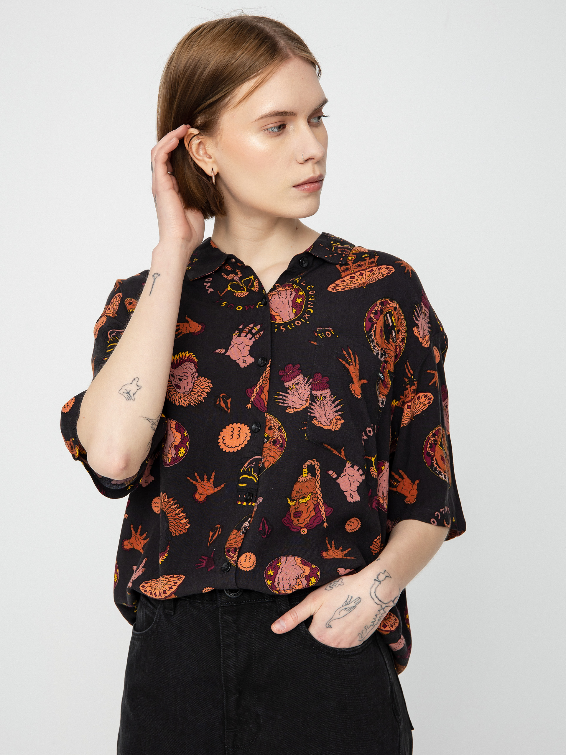 Koszula Volcom Connected Minds Wmn (black)