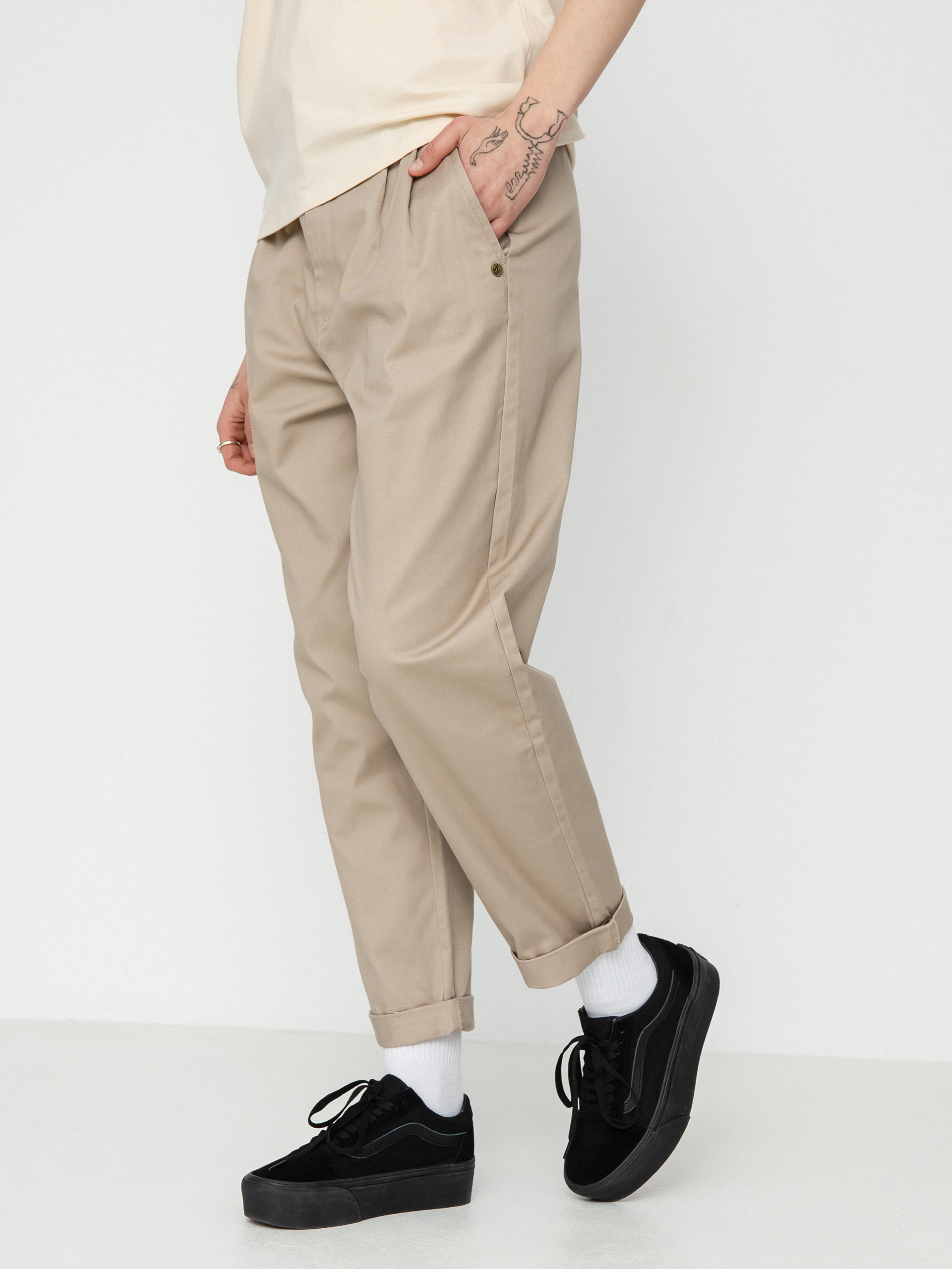 Spodnie Volcom Frochickie Wmn (taupe)
