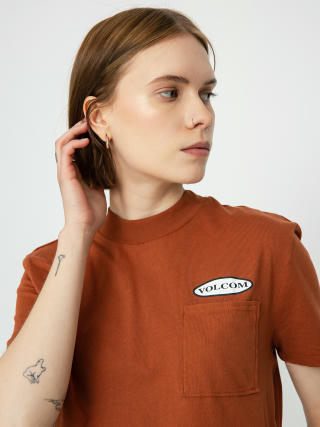 T-shirt Volcom Pocket Dial Wmn (dark clay)