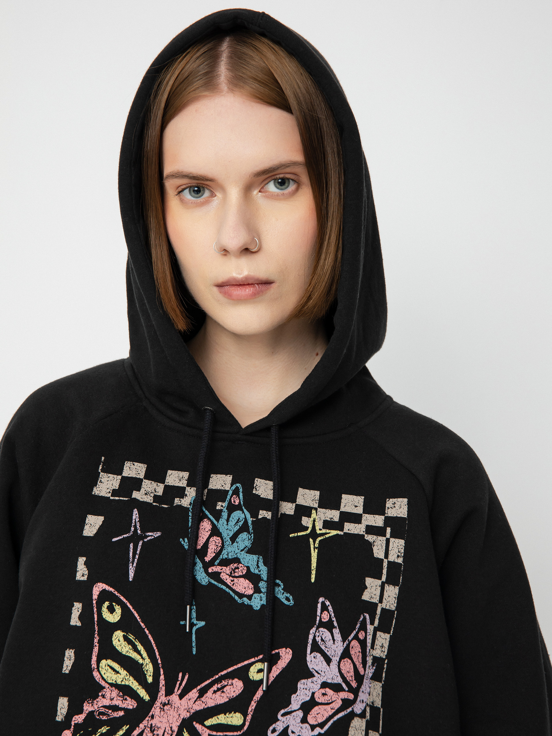 Bluza z kapturem Volcom Truly Stoked Bf HD Wmn (black)