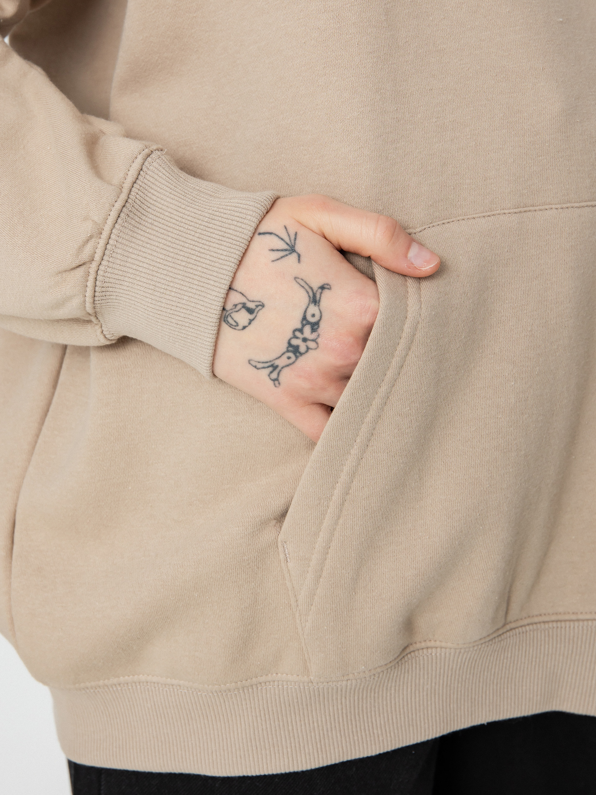 Bluza z kapturem Volcom Truly Stoked Bf HD Wmn (taupe)