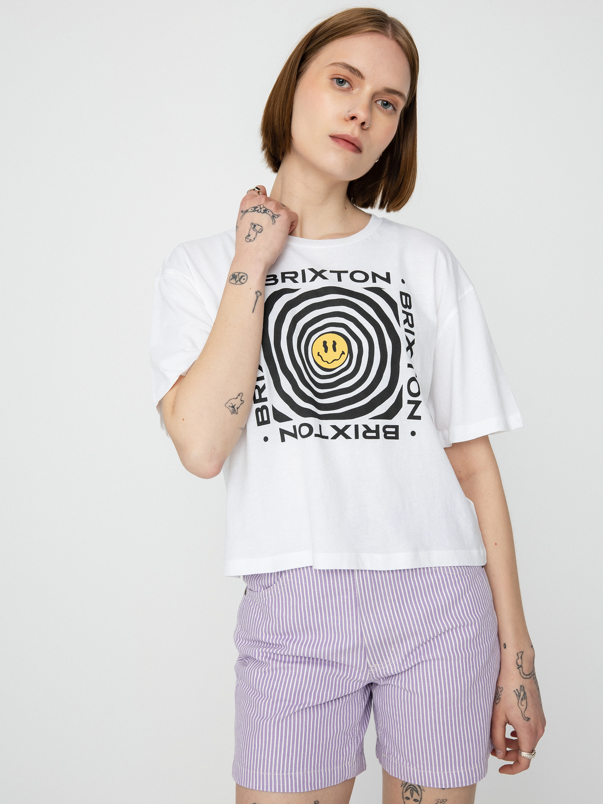 T-shirt Brixton Dizzy Skimmer Wmn (white)
