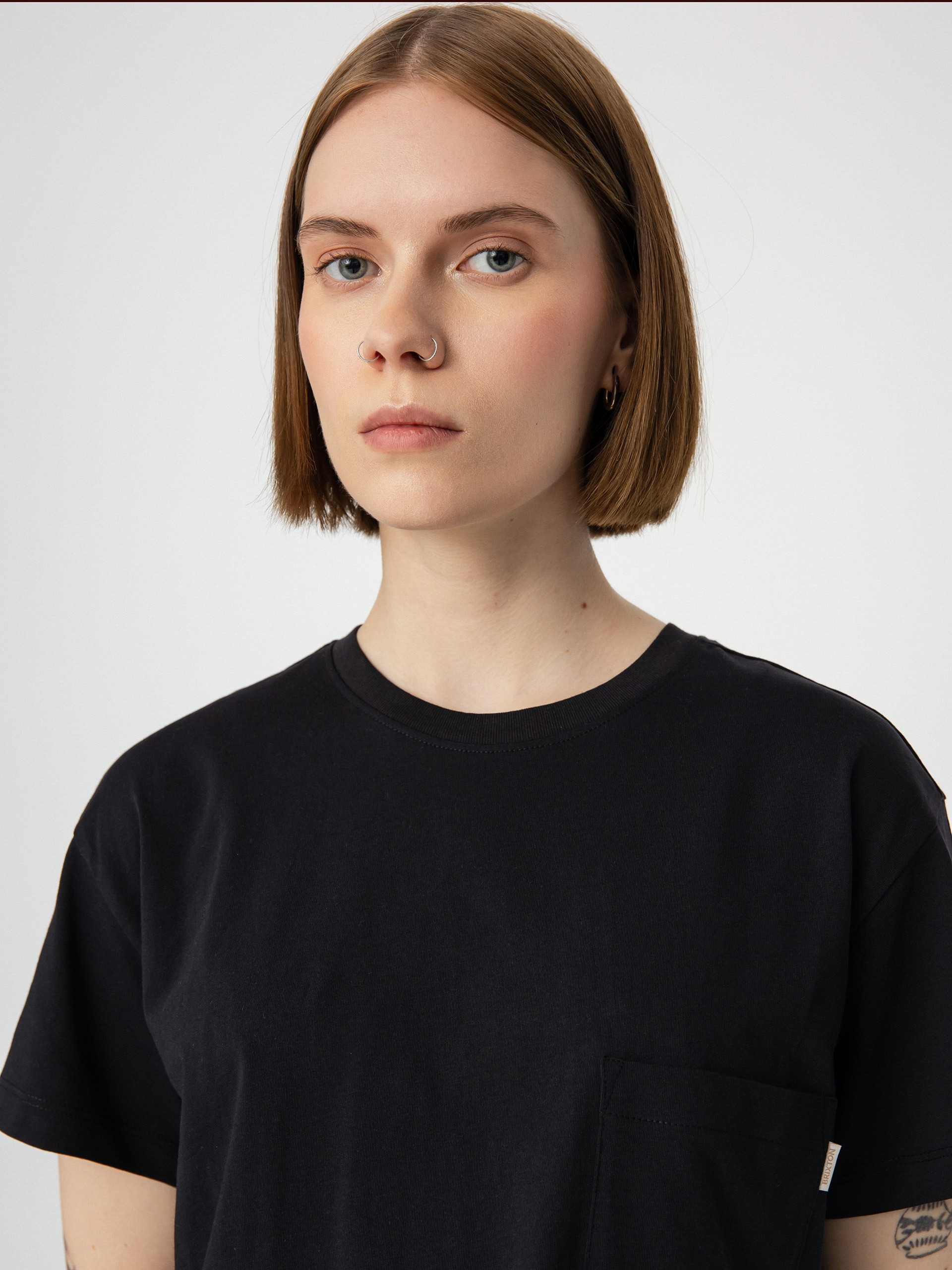 T-shirt Brixton Carefree Pocket Wmn (black)