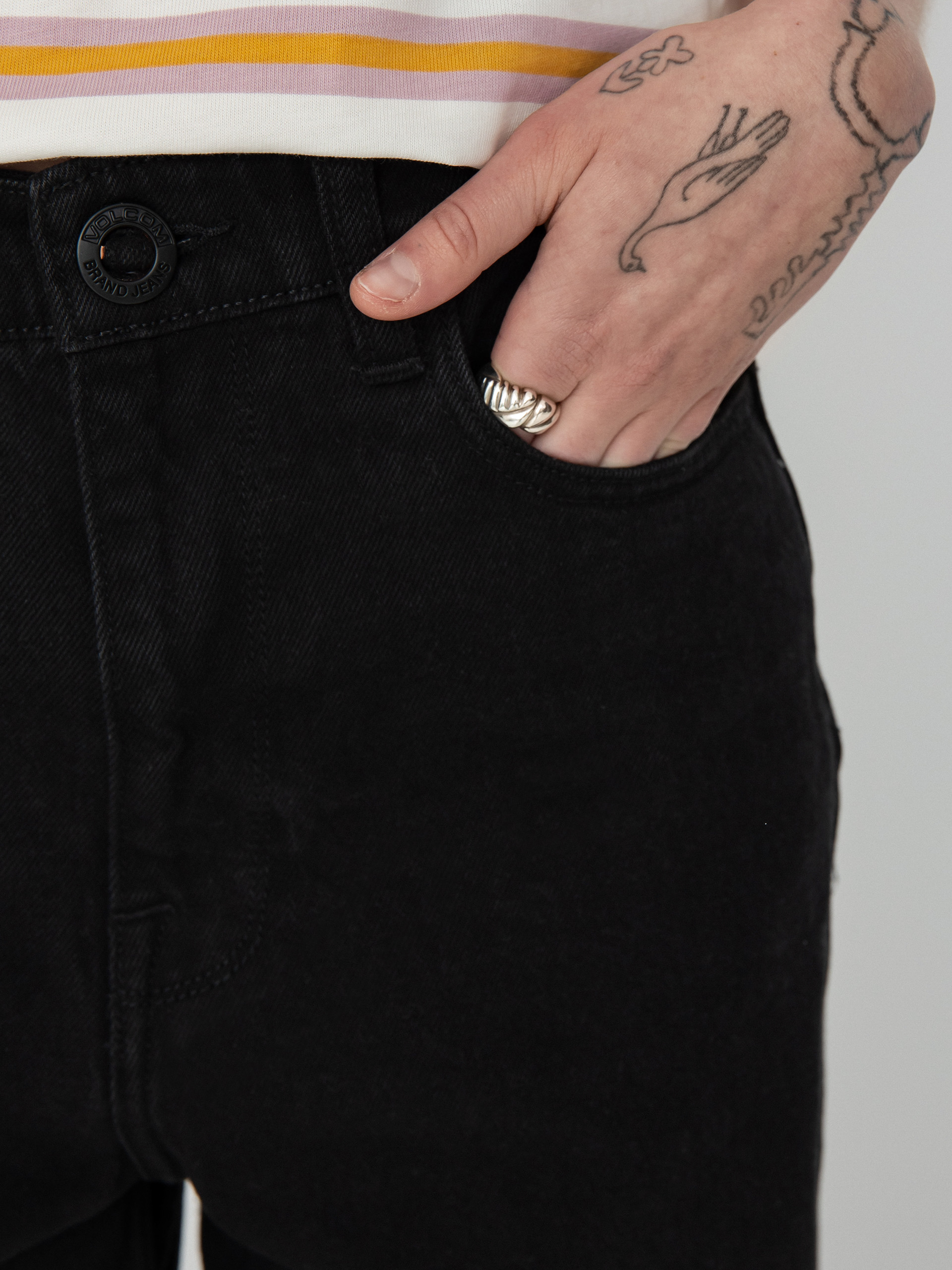 Spodnie Volcom Weellow Denim Wmn (black)