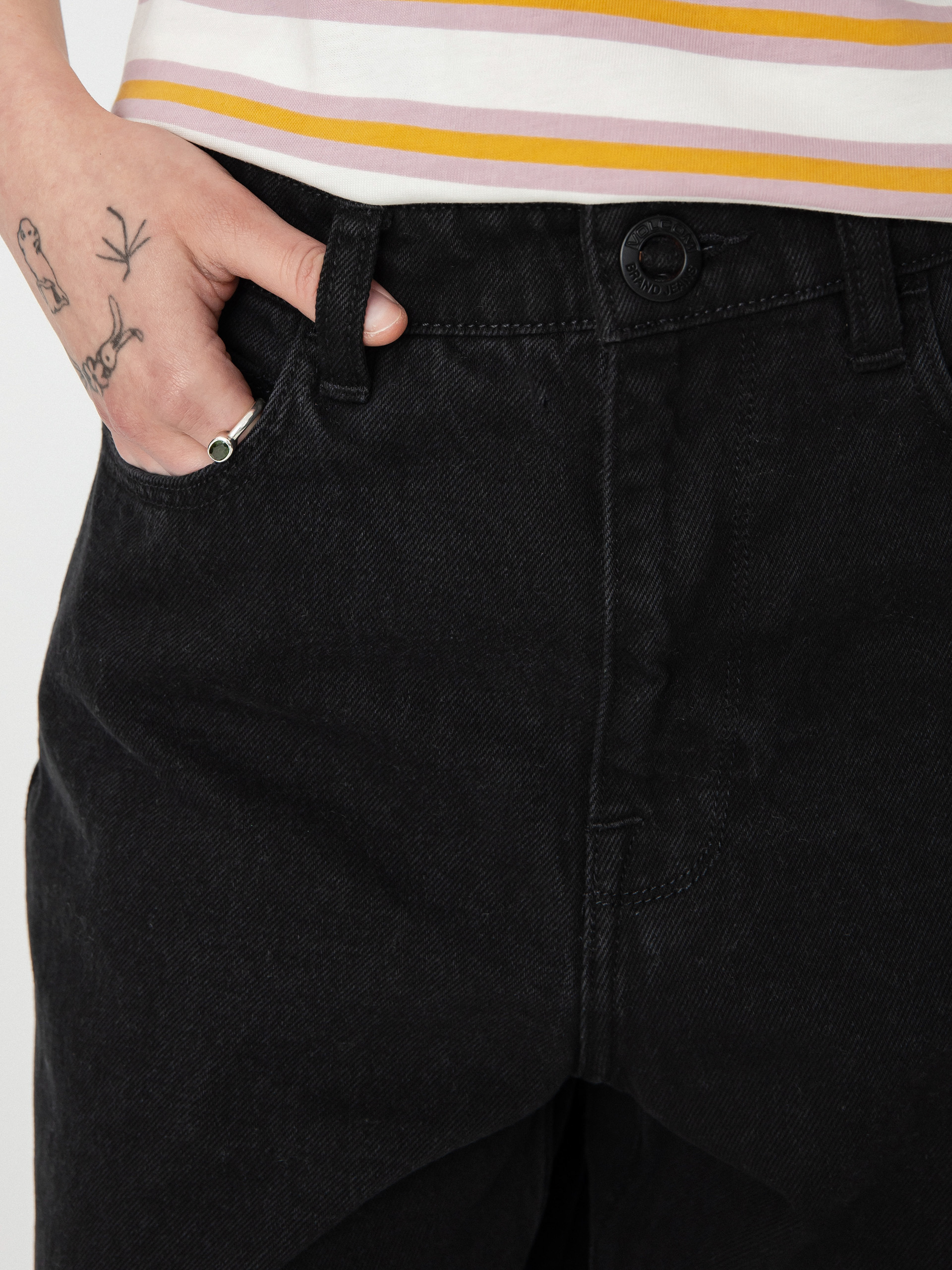 Spodnie Volcom Weellow Denim Wmn (black)