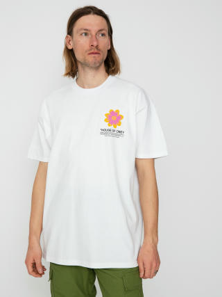 OBEY Тениска House Of Obey Flower (white)