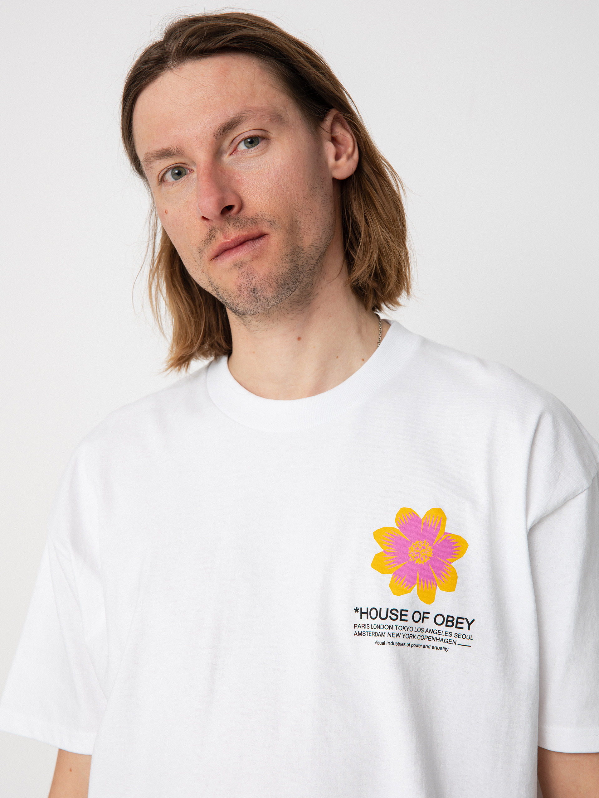 T-shirt OBEY House Of Obey Flower (white)
