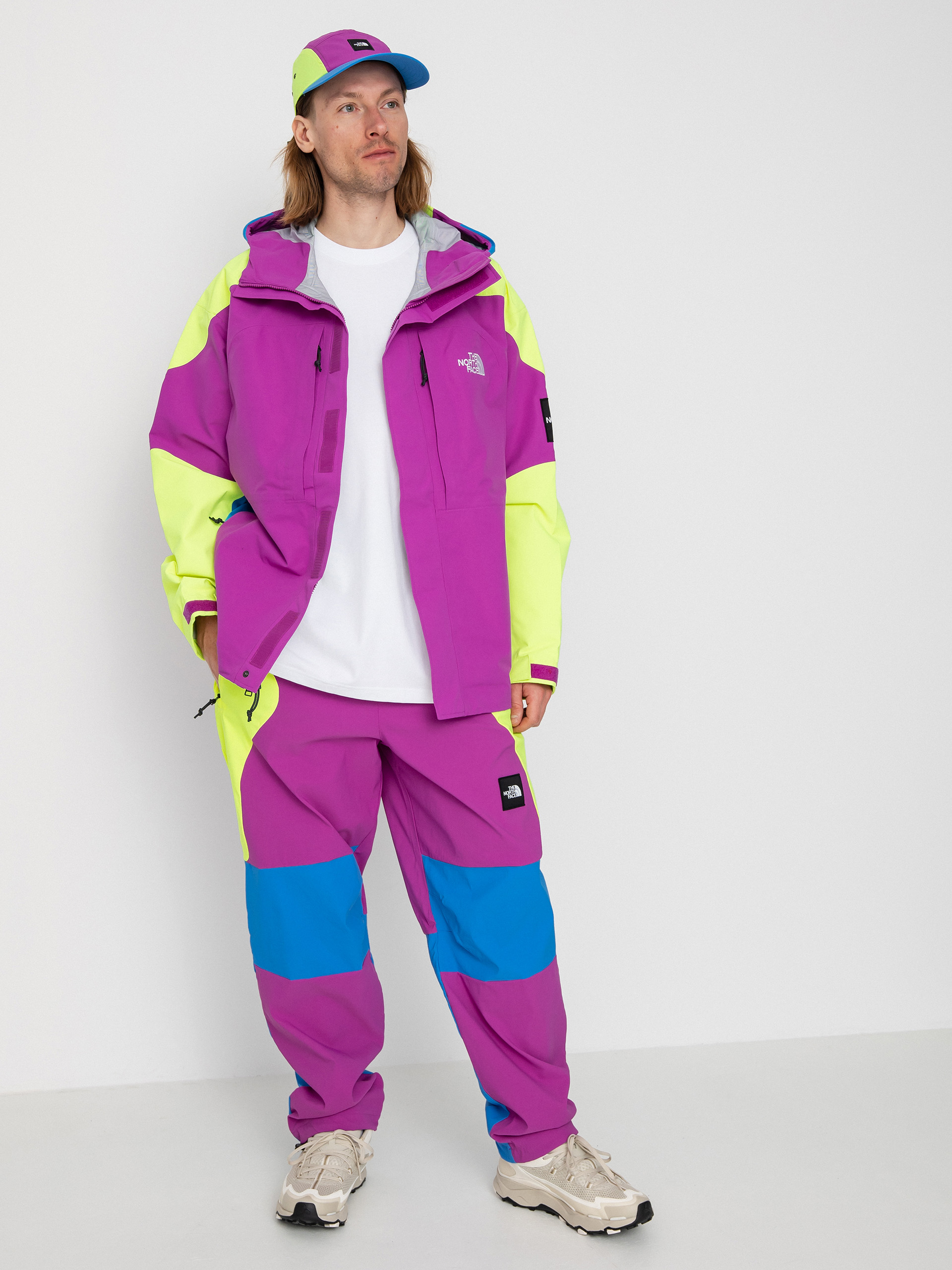 Spodnie The North Face Carduelis Track (purple cactus flower/led yellow/super sonic blue)
