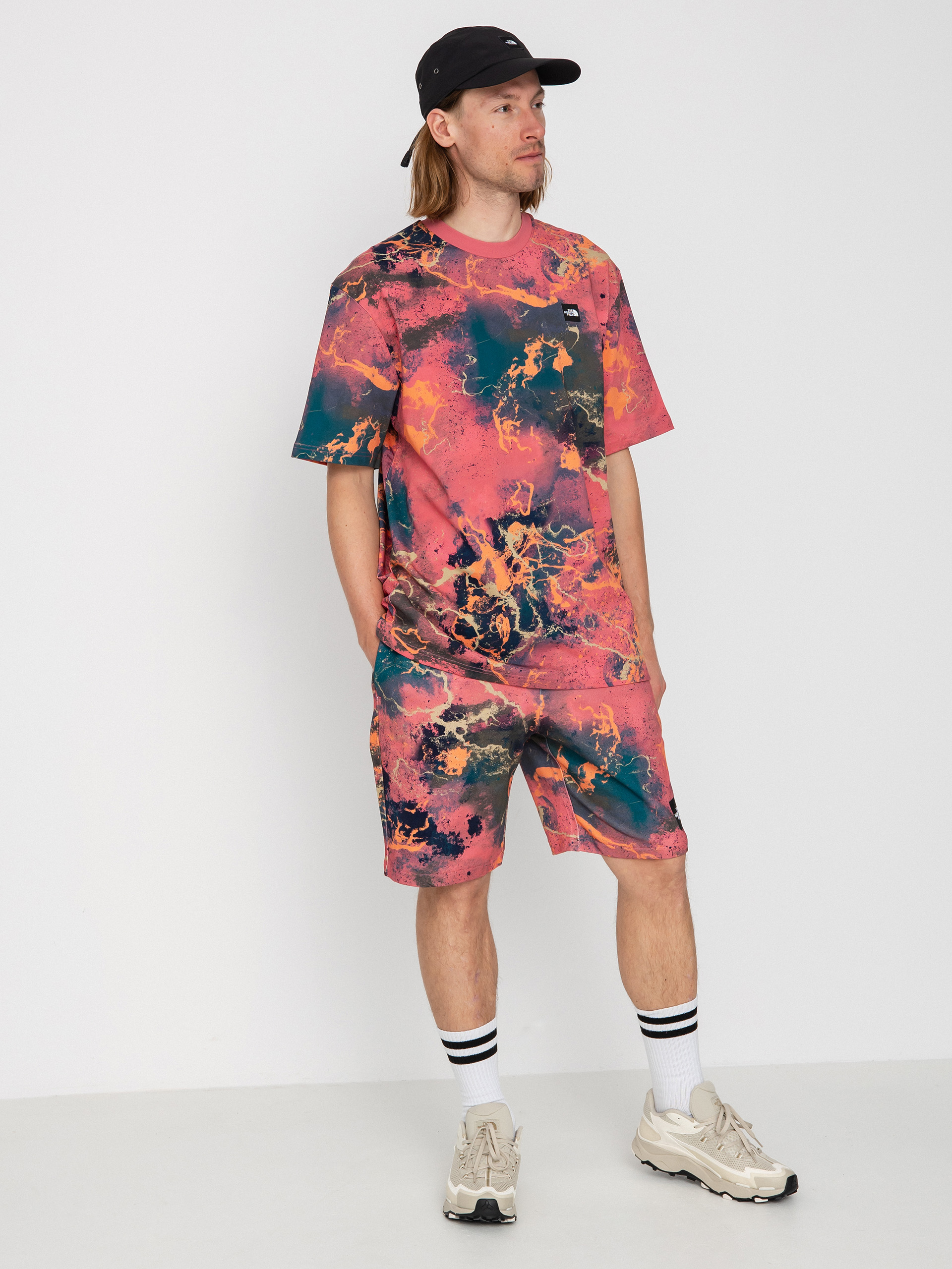 T-shirt The North Face Summer Logo (cosmo pink tnf distort print)