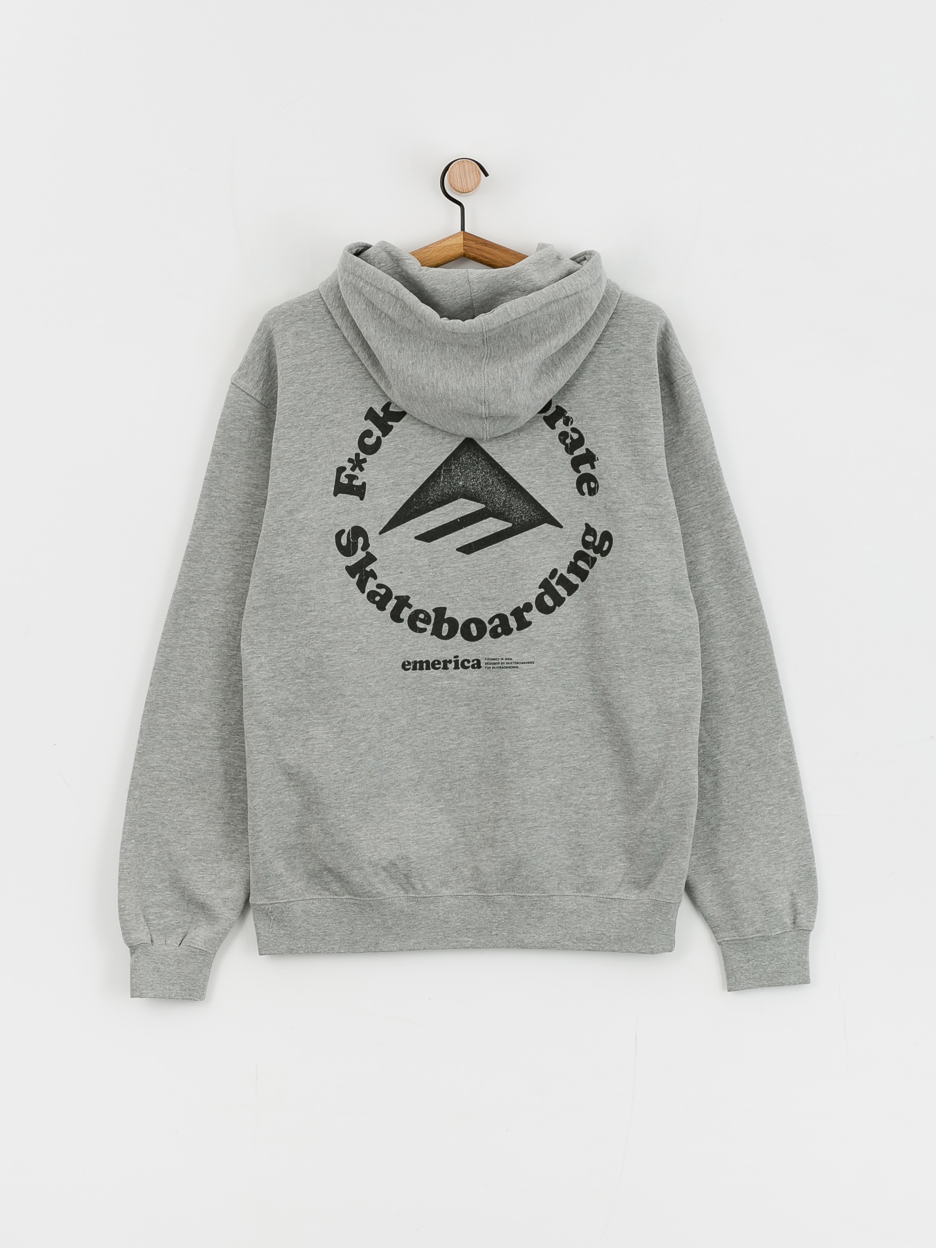 Bluza z kapturem Emerica Eff Corporate 2 HD (grey/heather)