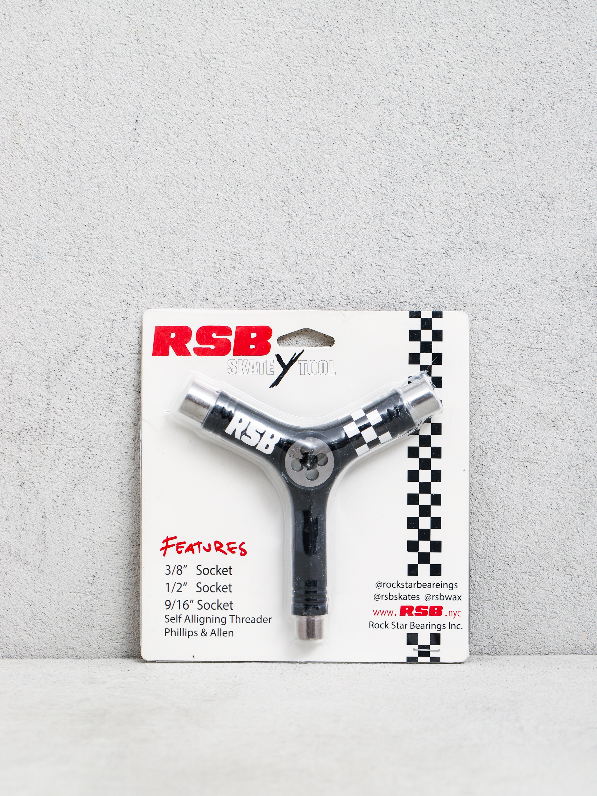 Klucz Rock Star Bearings Y Skate Tool Black (black)
