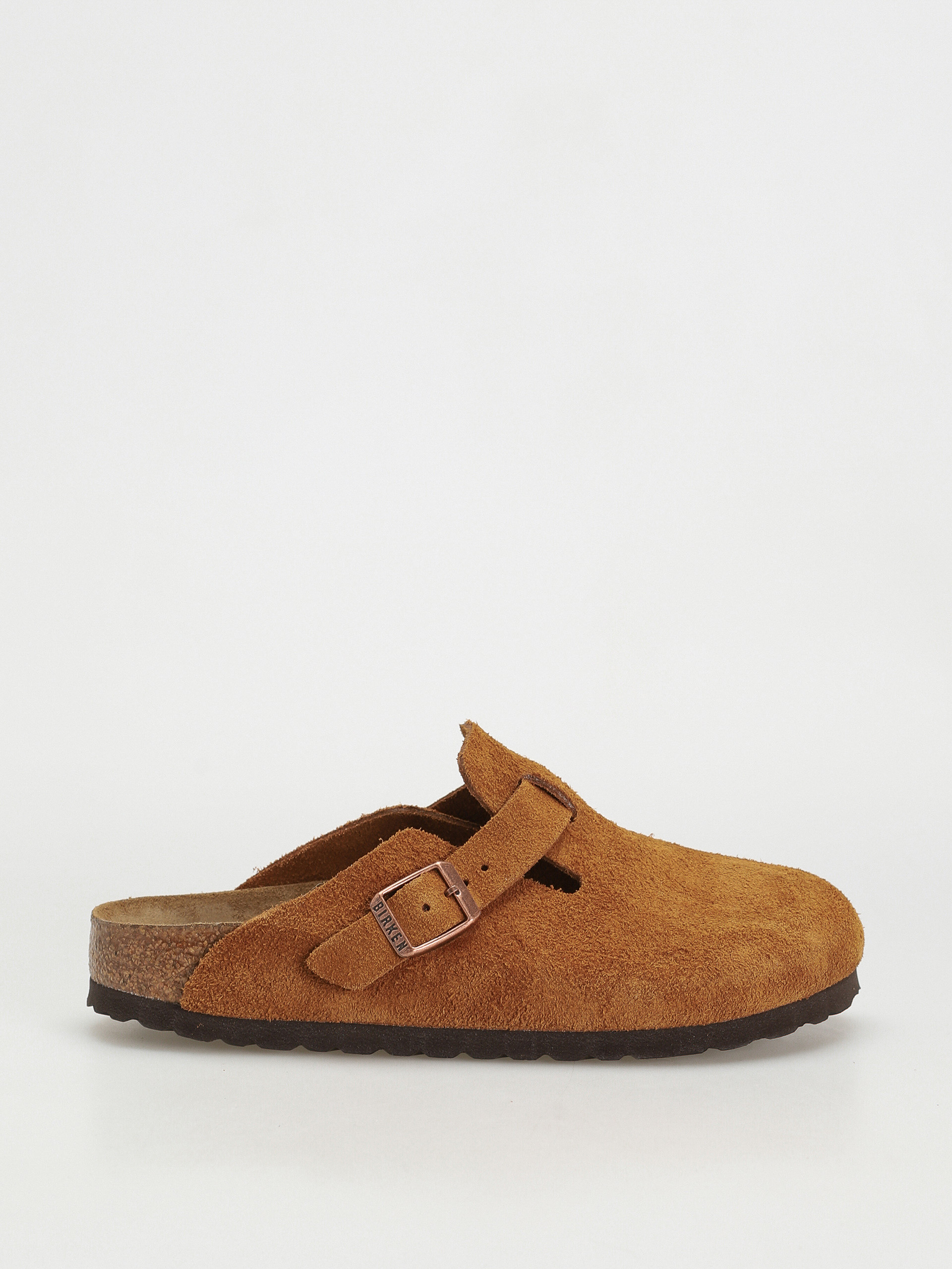 Klapki Birkenstock Boston Suede Narrow Wmn (mink)