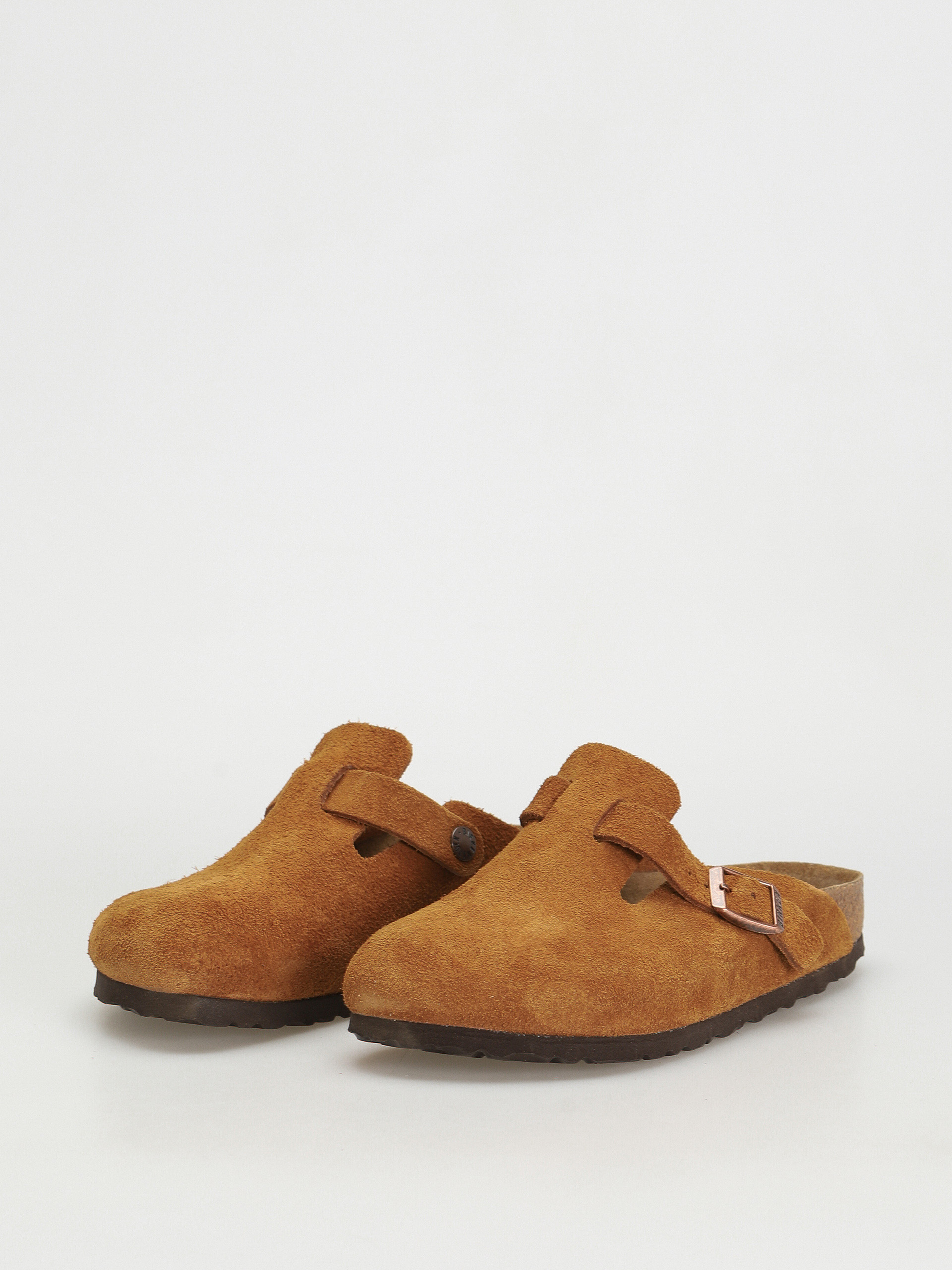 Klapki Birkenstock Boston Suede Narrow Wmn (mink)