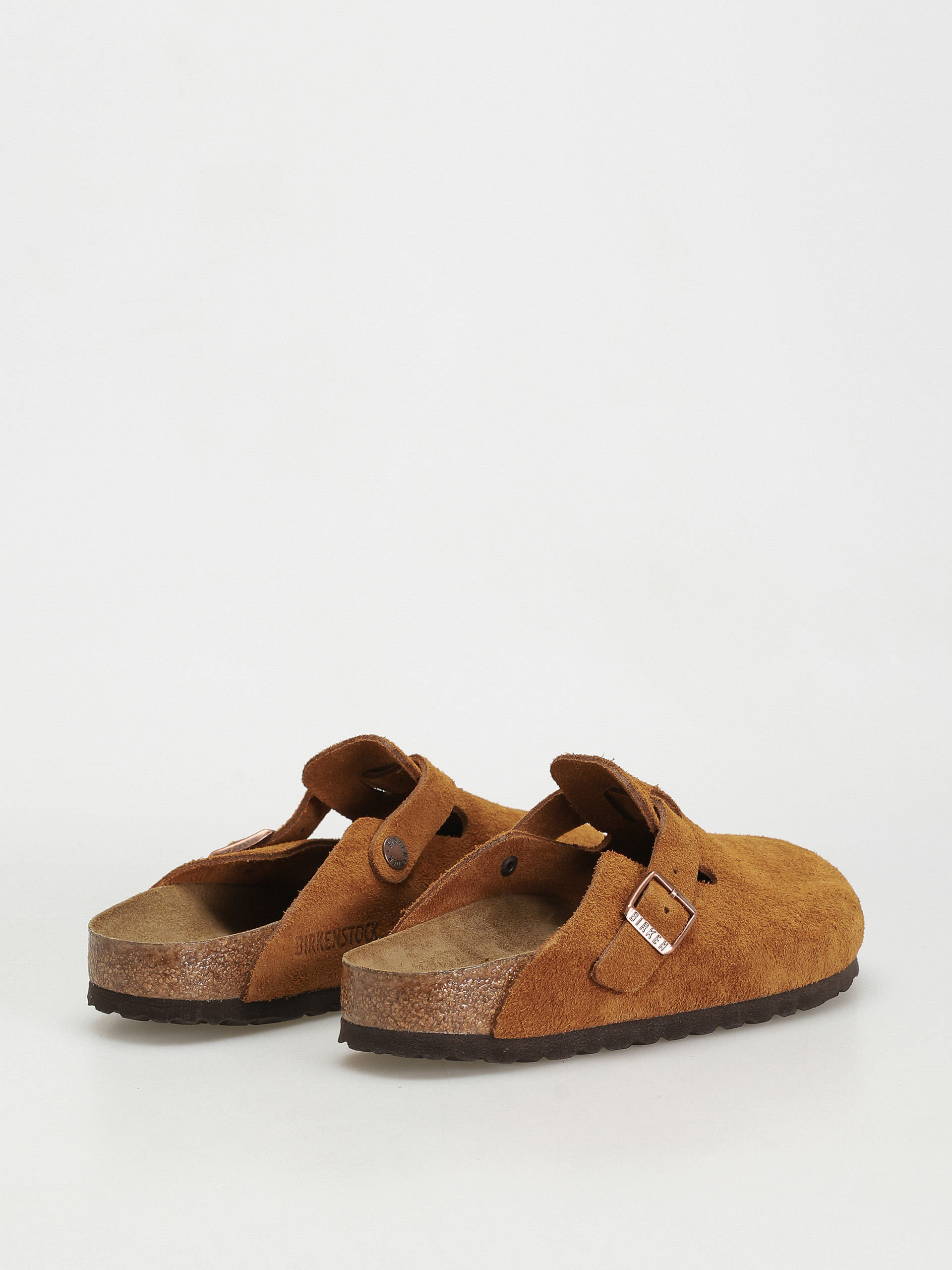Klapki Birkenstock Boston Suede Narrow Wmn (mink)