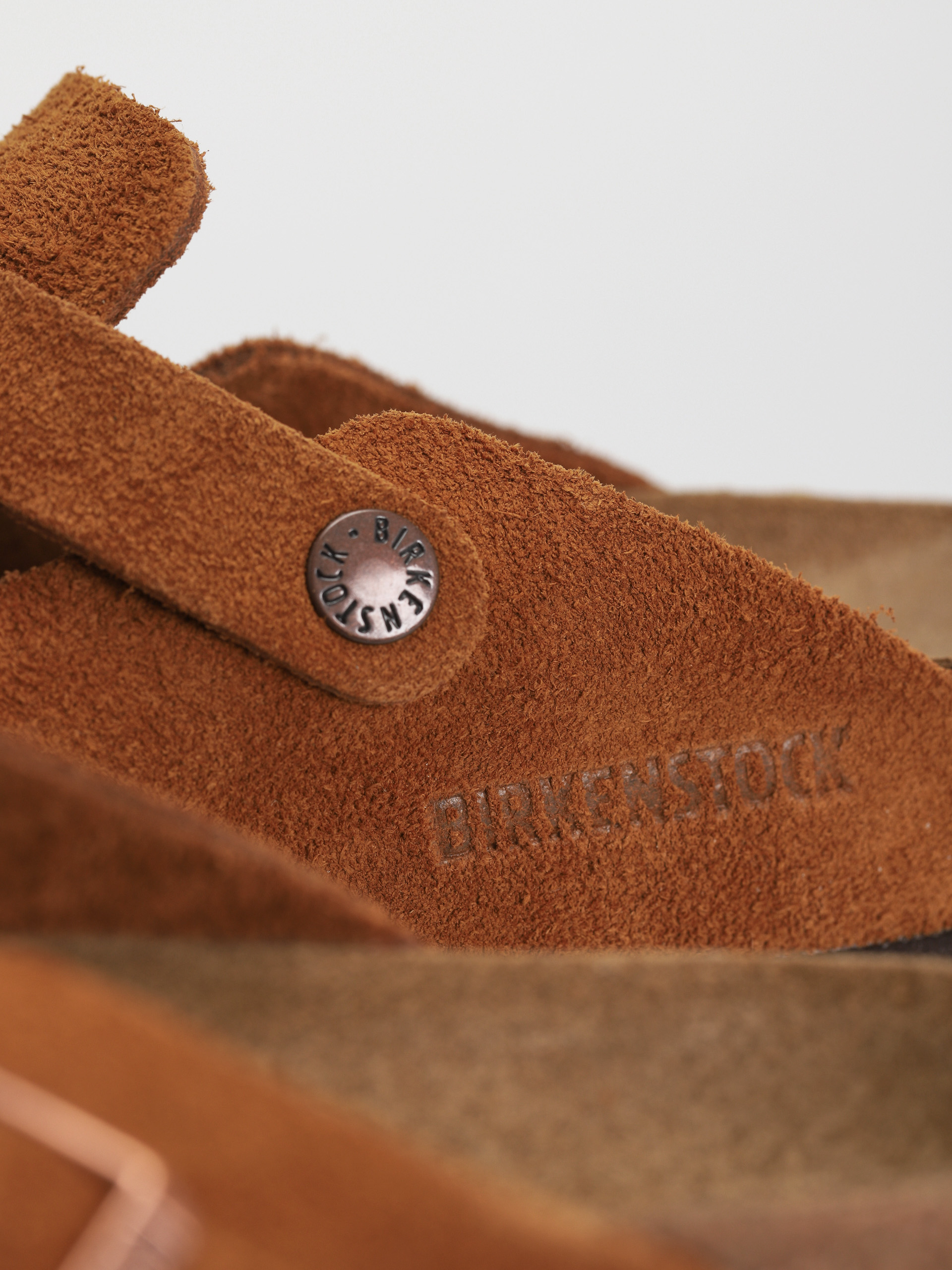 Klapki Birkenstock Boston Suede Narrow Wmn (mink)