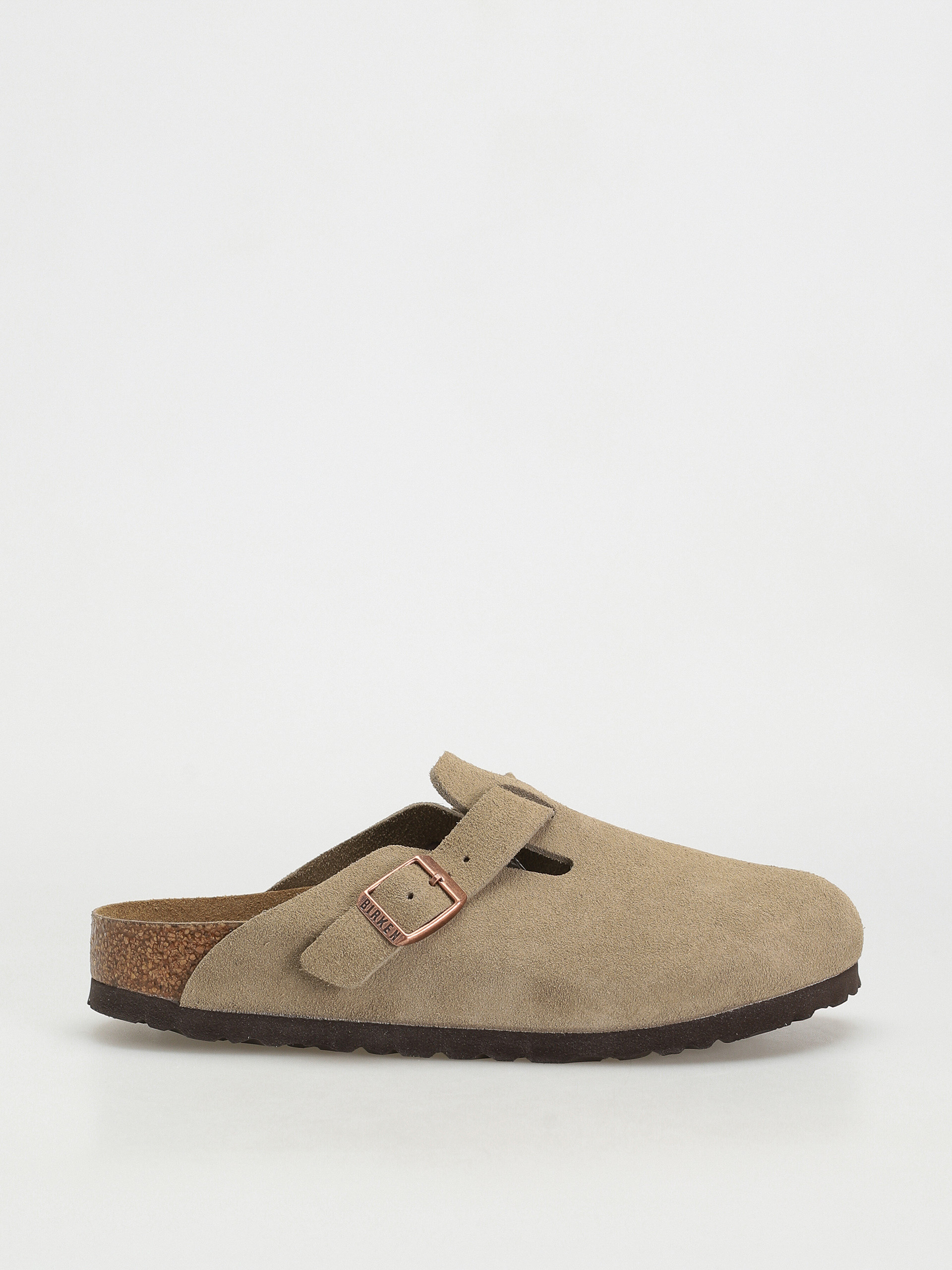 Klapki Birkenstock Boston Suede Narrow Wmn (taupe)