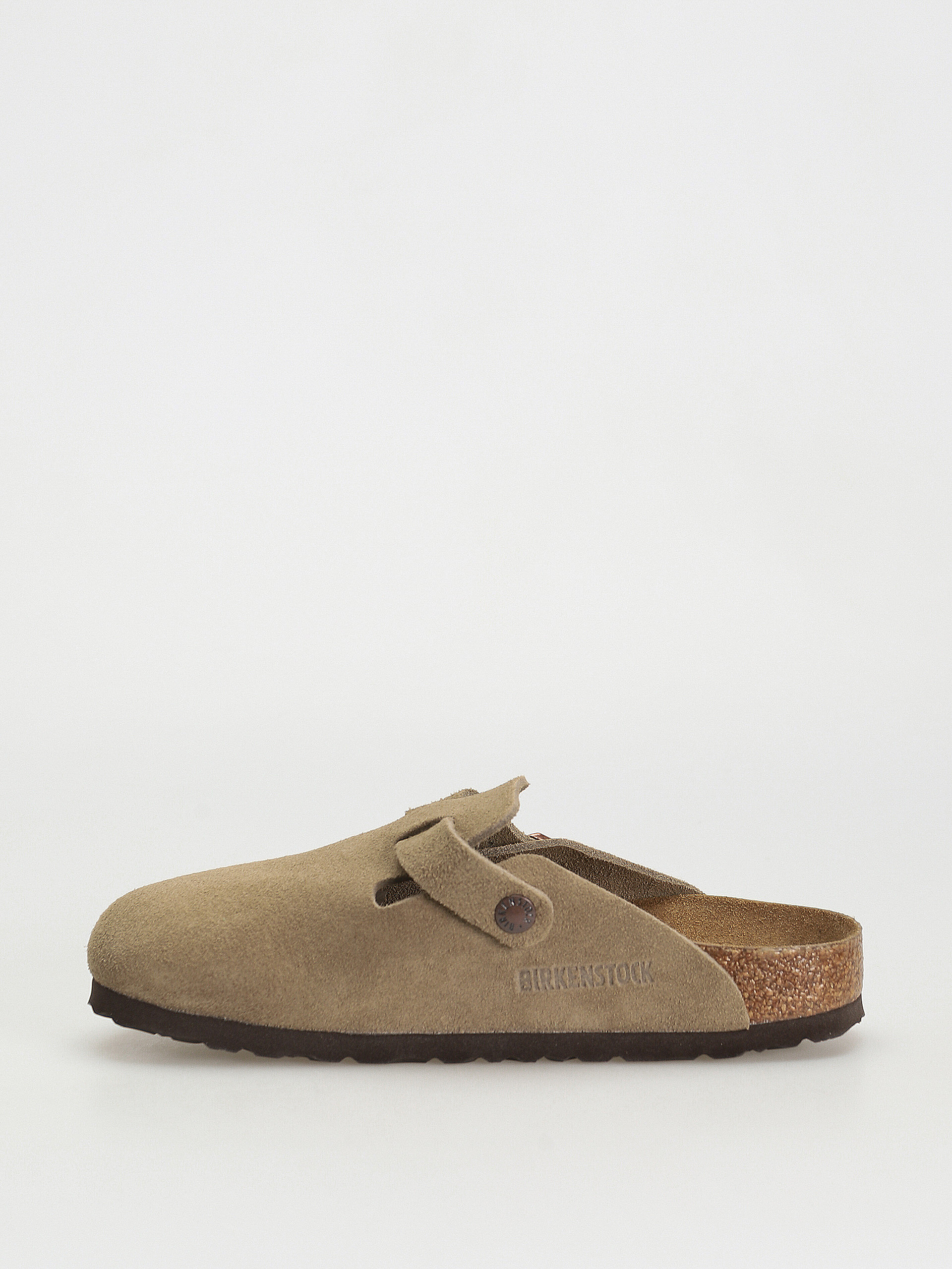 Klapki Birkenstock Boston Suede Narrow Wmn (taupe)