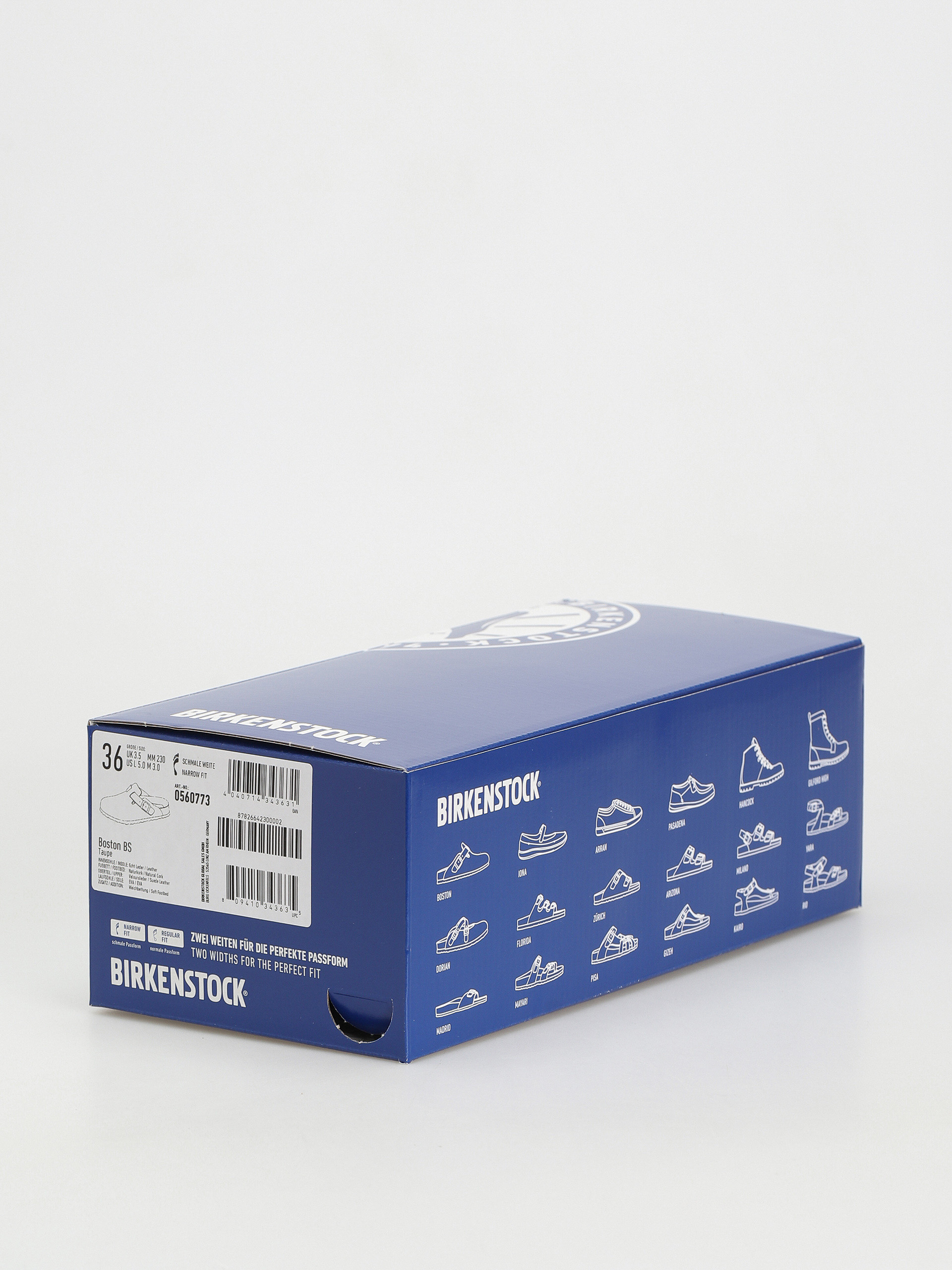 Klapki Birkenstock Boston Suede Narrow Wmn (taupe)