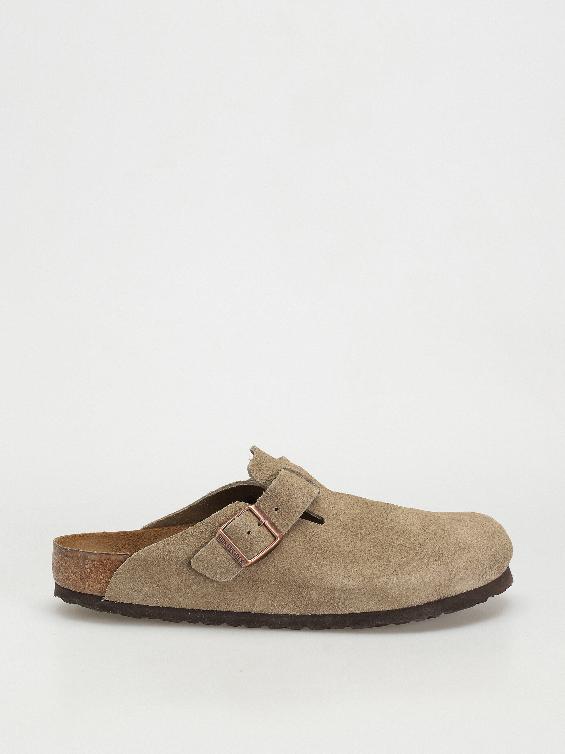 Klapki Birkenstock Boston Suede Regular (taupe)