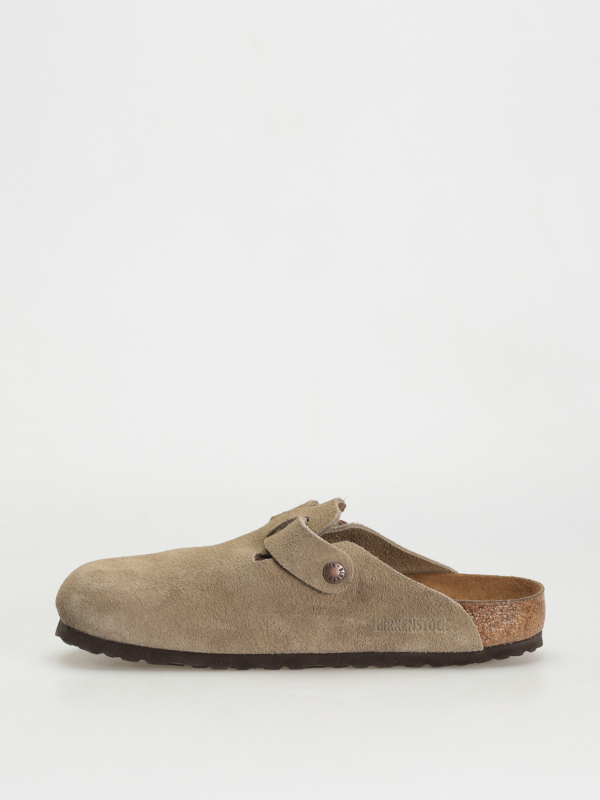 Klapki Birkenstock Boston Suede Regular (taupe)