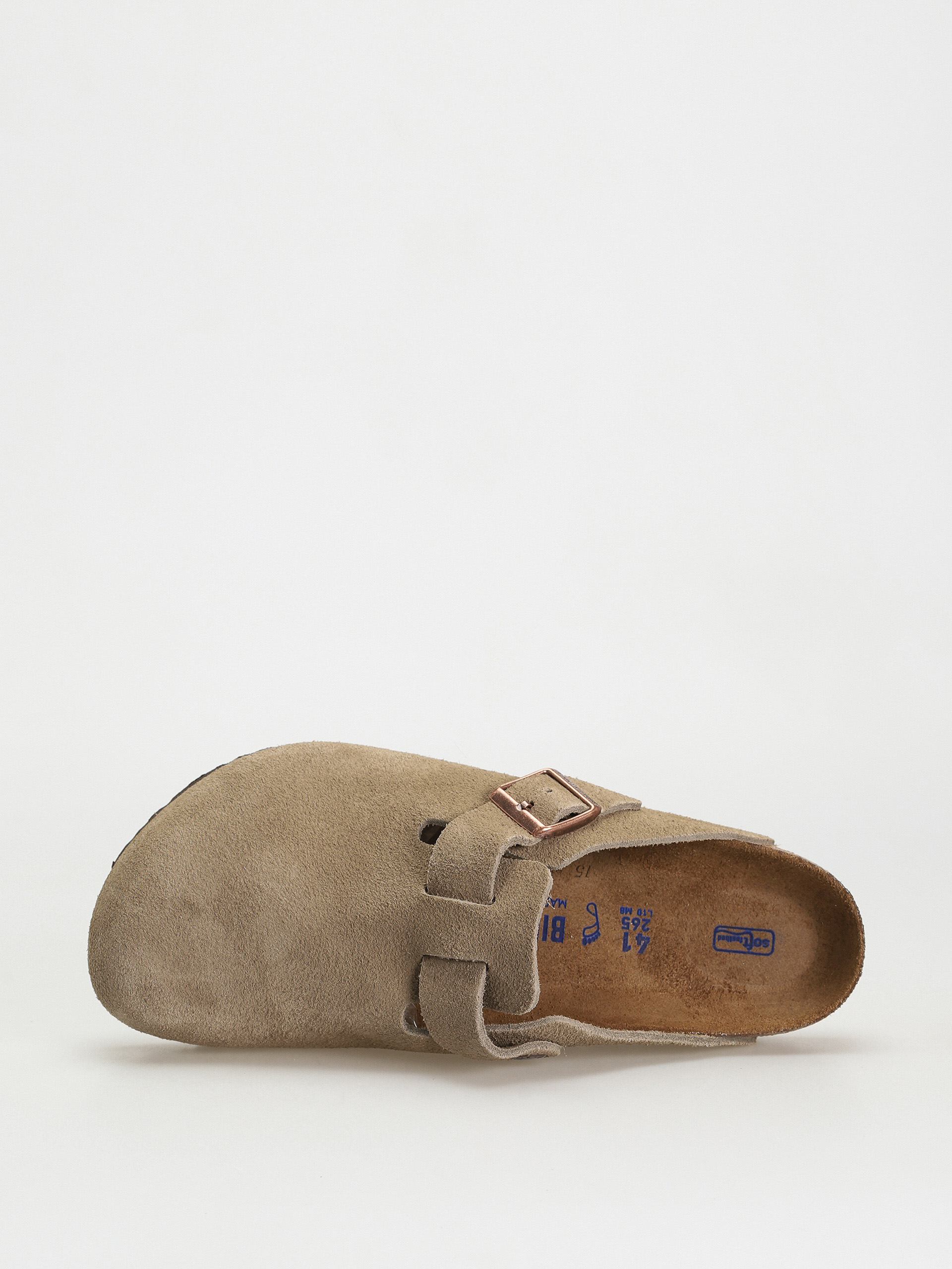 Klapki Birkenstock Boston Suede Regular (taupe)