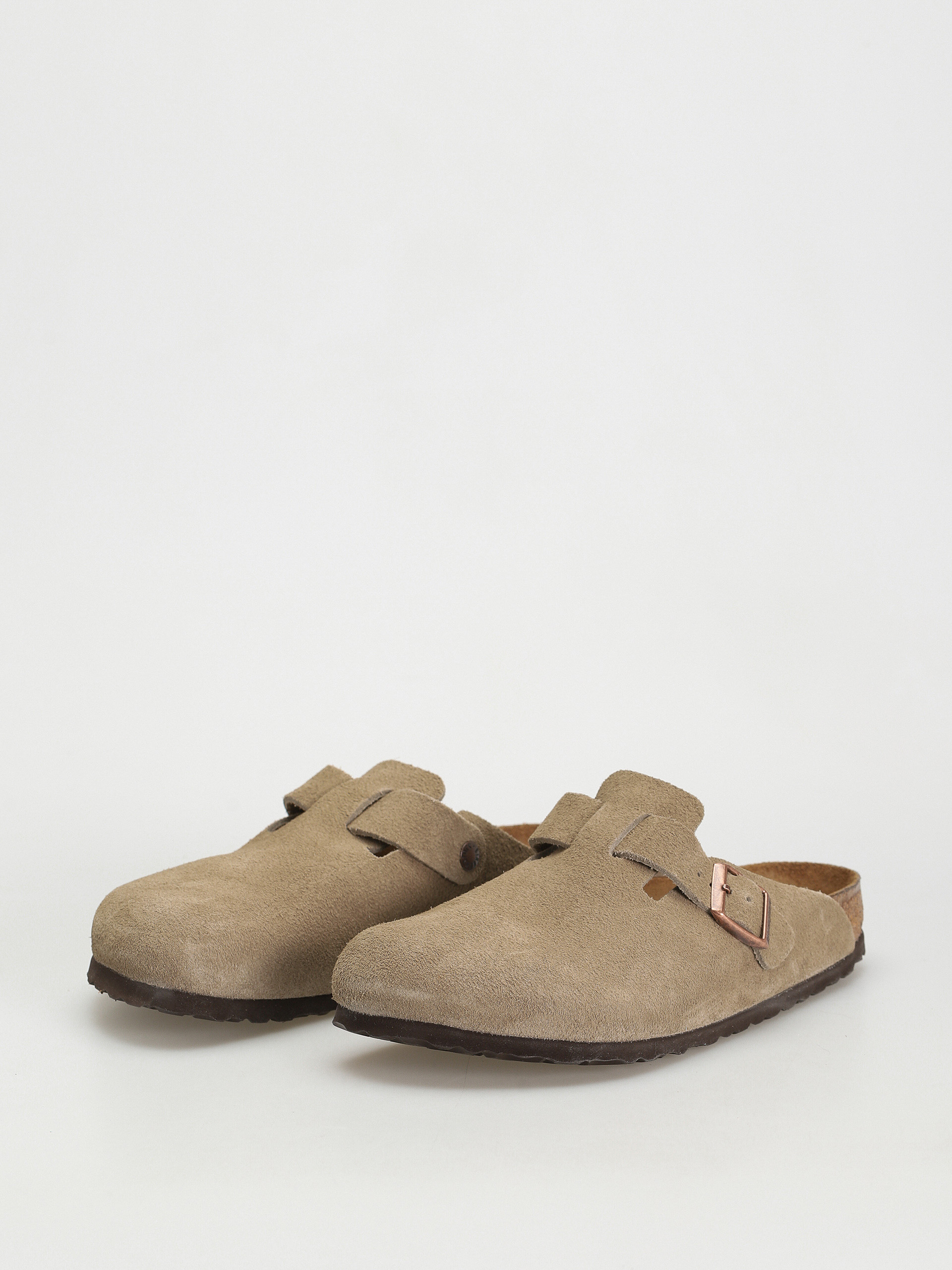 Klapki Birkenstock Boston Suede Regular (taupe)