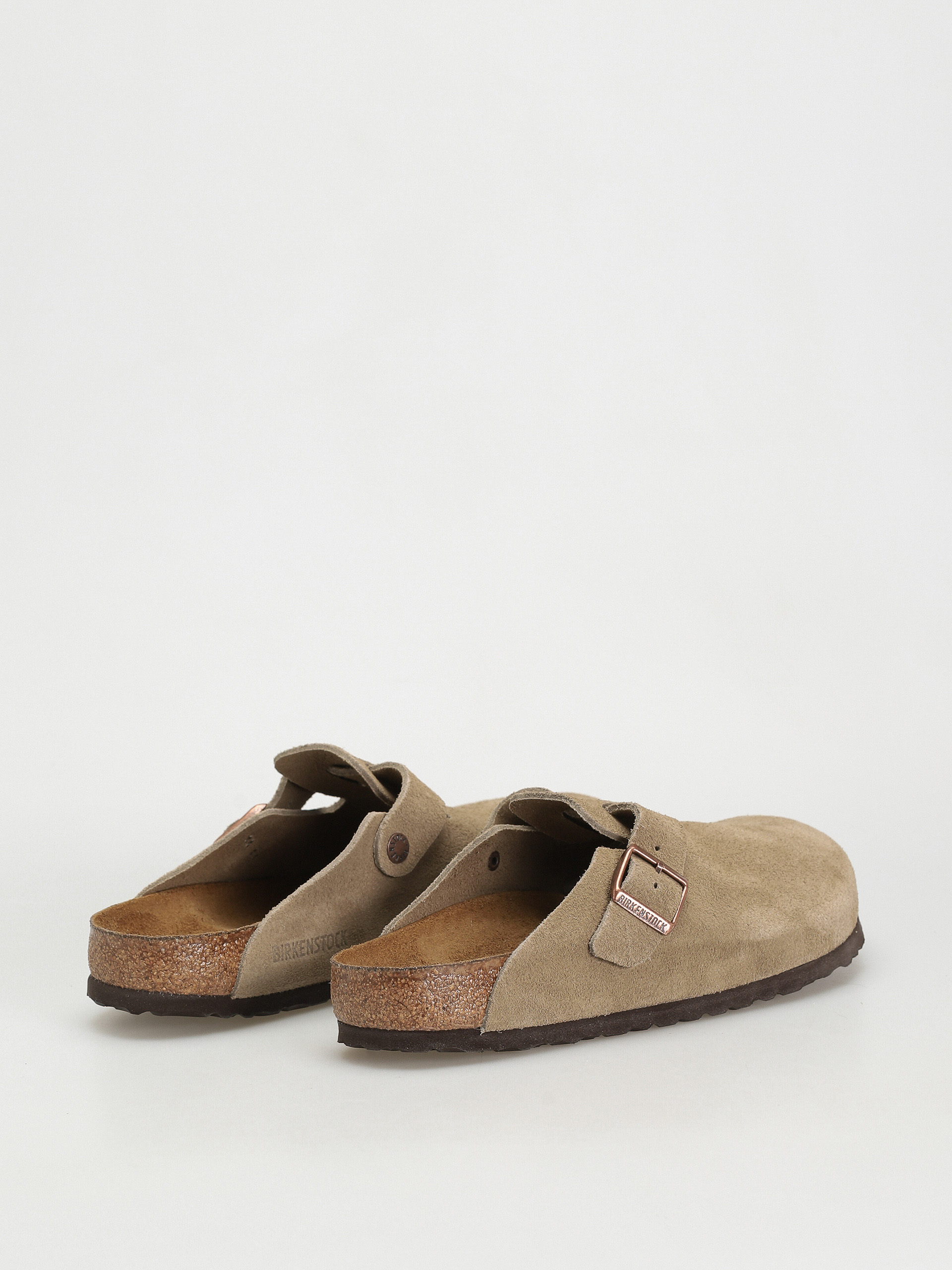 Klapki Birkenstock Boston Suede Regular (taupe)