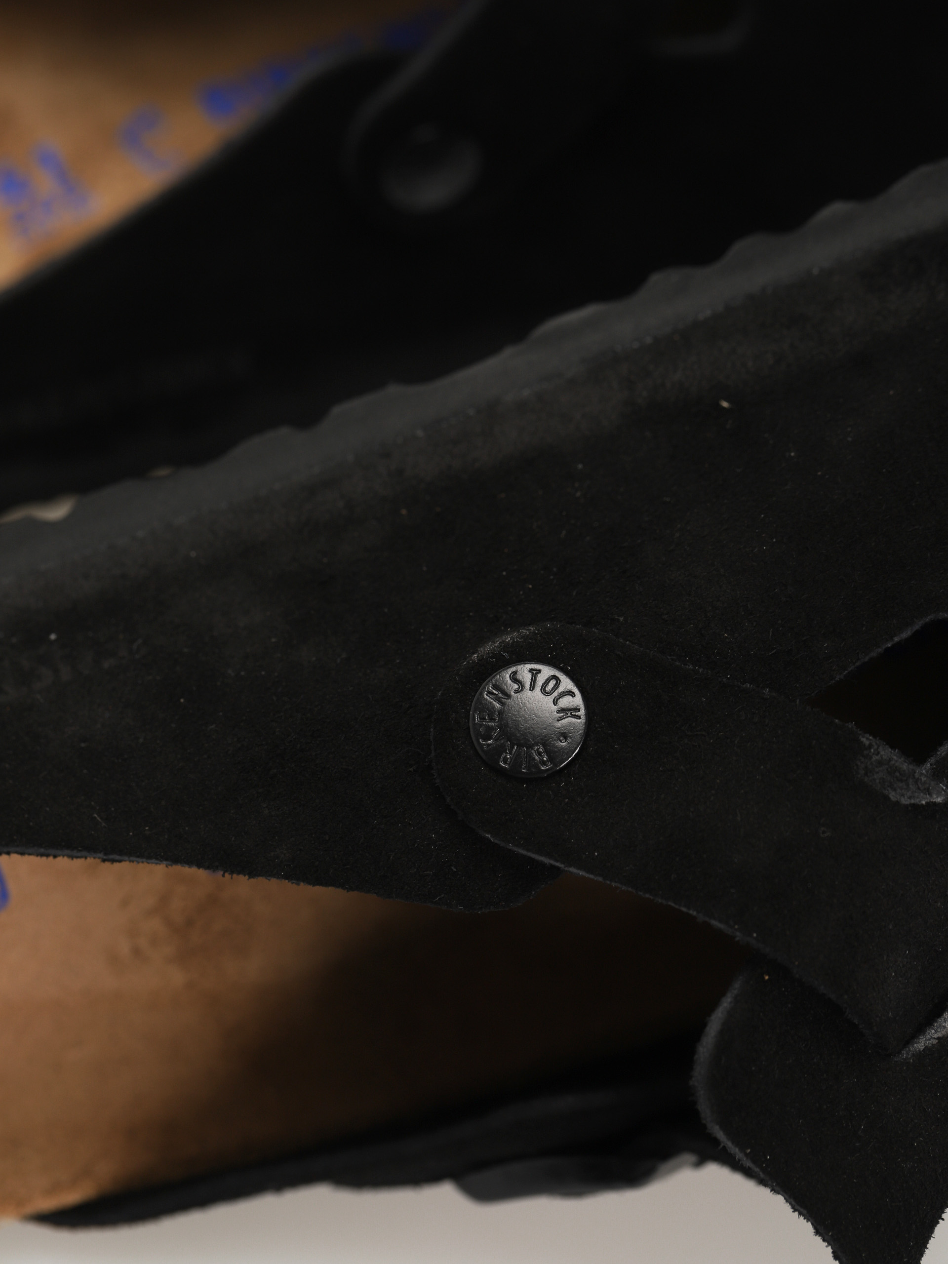 Klapki Birkenstock Boston Suede Regular (black)