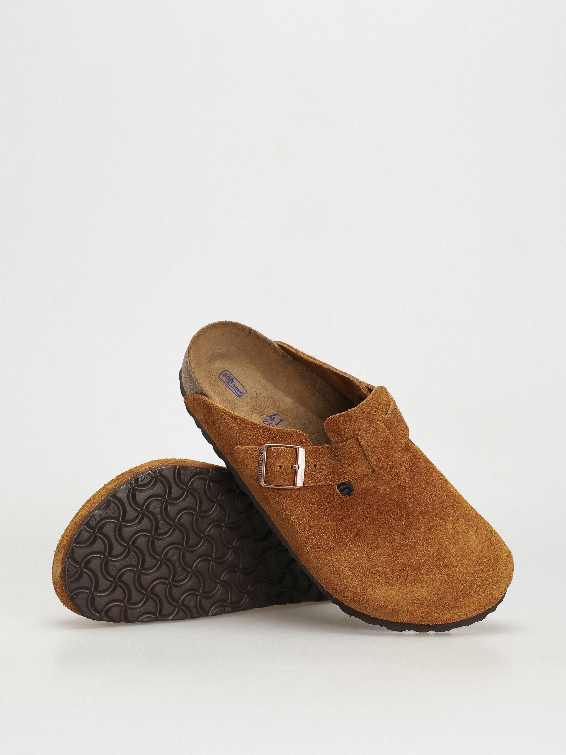 Klapki Birkenstock Boston Suede Regular (mink)