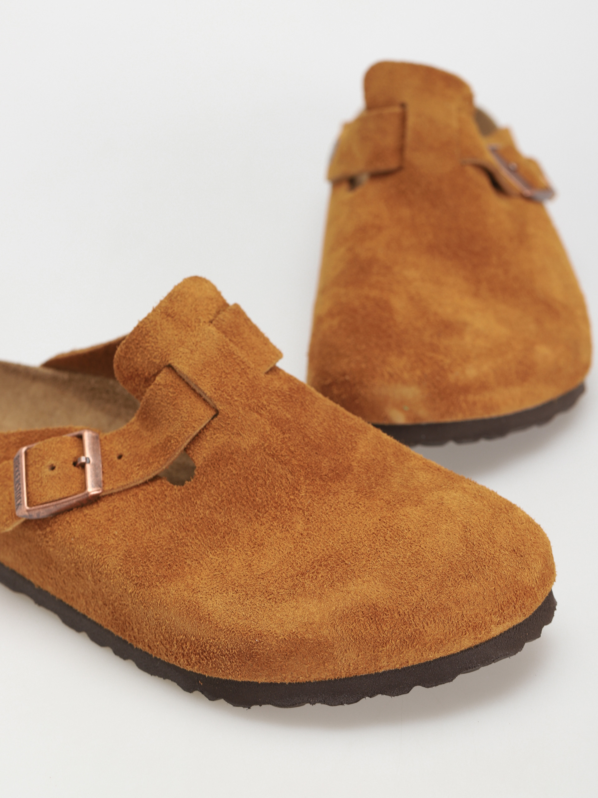 Klapki Birkenstock Boston Suede Regular (mink)