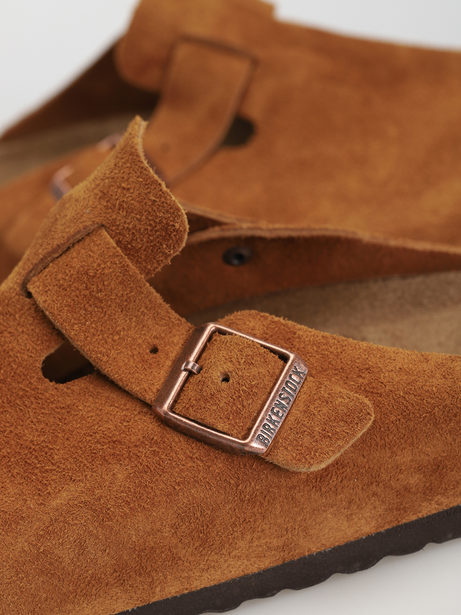 Klapki Birkenstock Boston Suede Regular (mink)