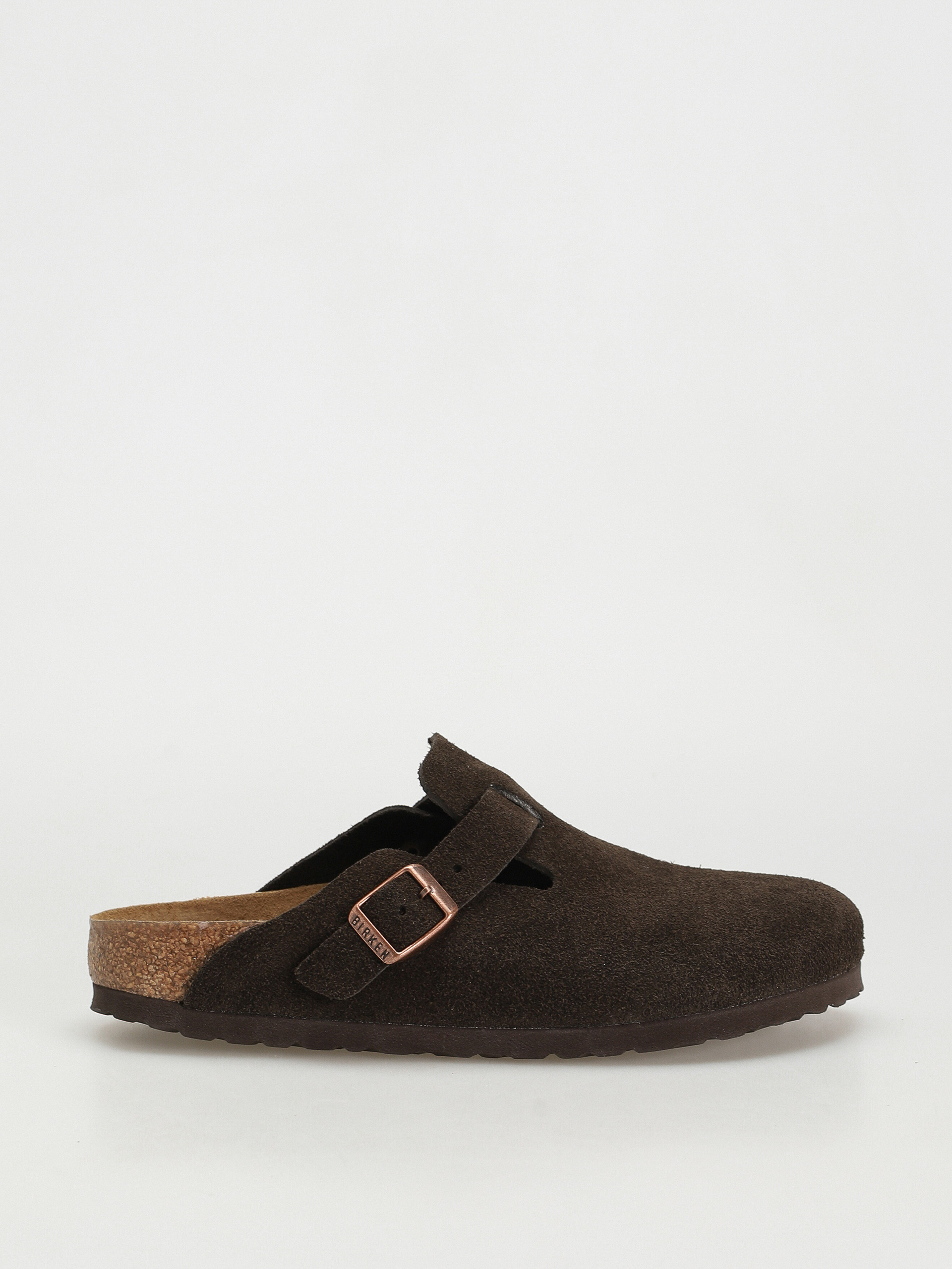 Klapki Birkenstock Boston SFB Suede Narrow Wmn (mocha)