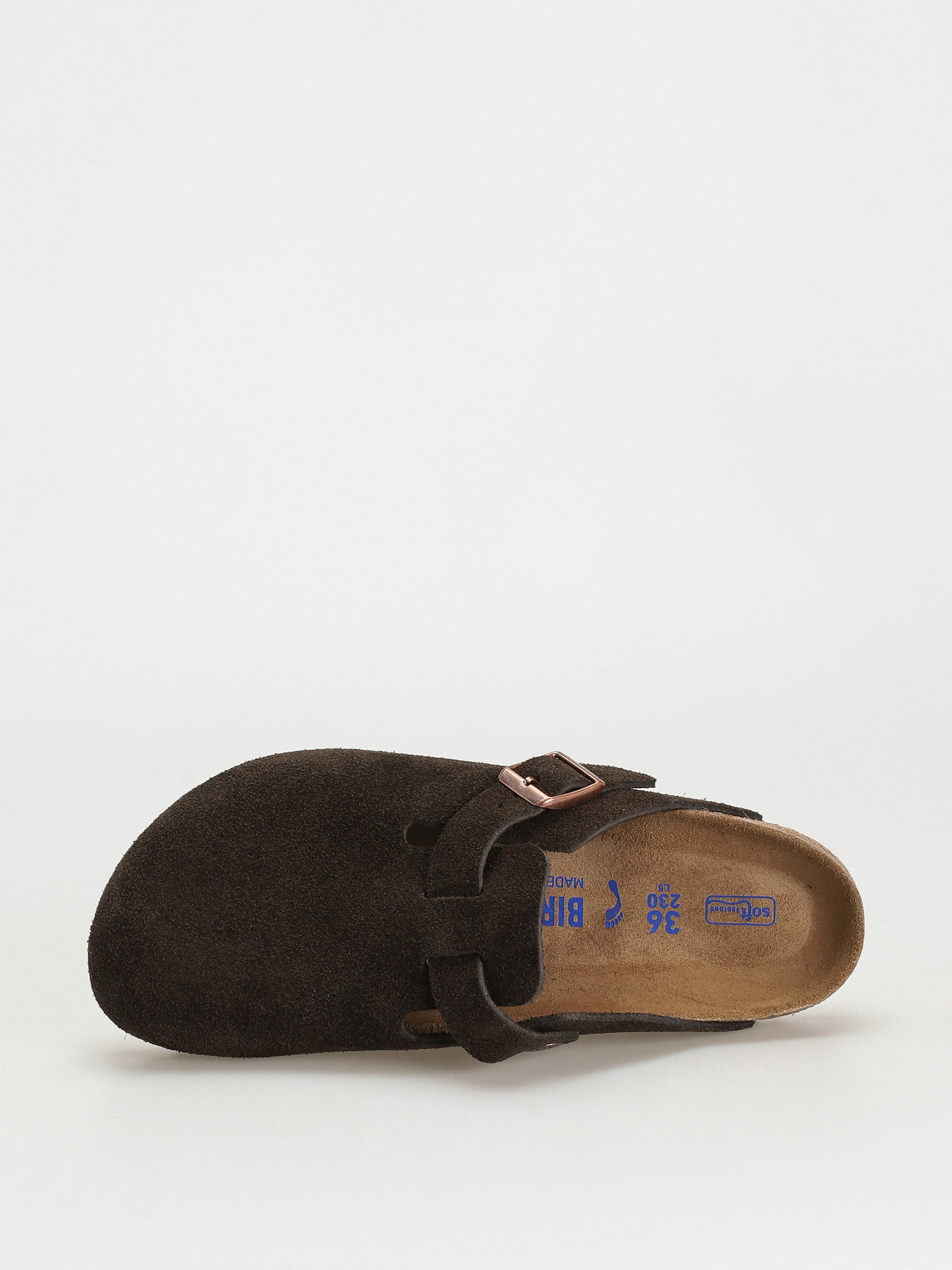 Klapki Birkenstock Boston SFB Suede Narrow Wmn (mocha)