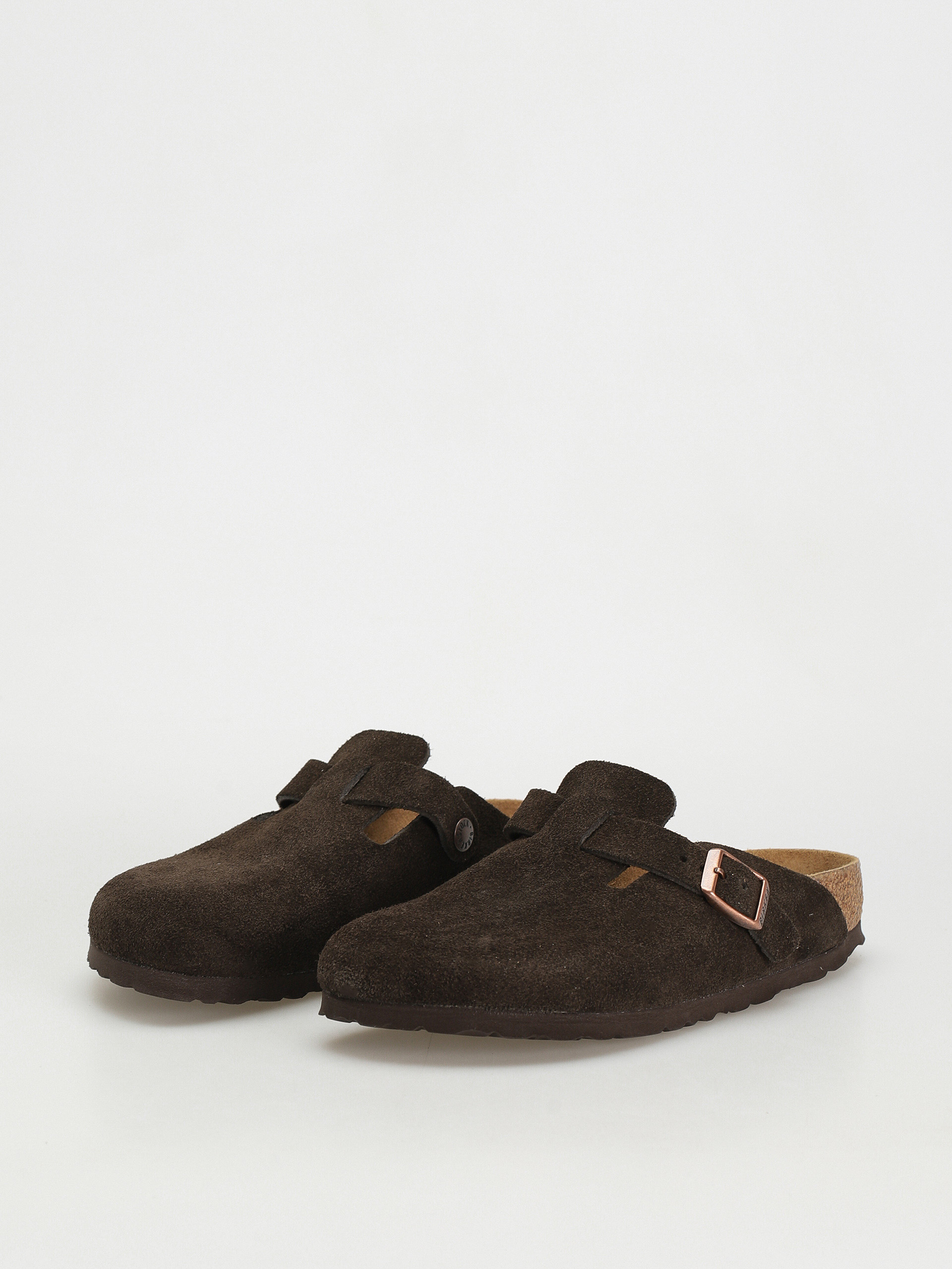 Klapki Birkenstock Boston SFB Suede Narrow Wmn (mocha)