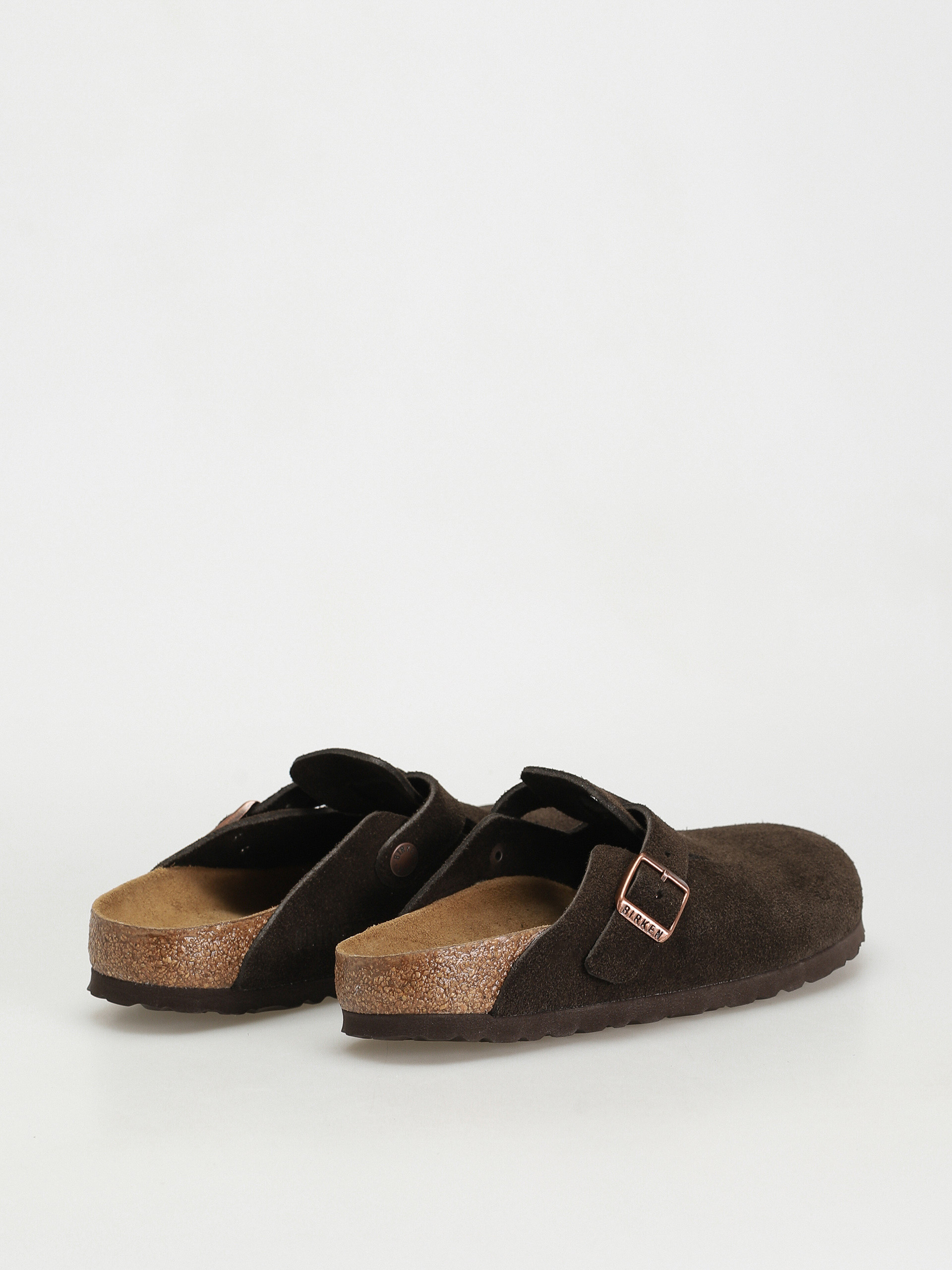 Klapki Birkenstock Boston SFB Suede Narrow Wmn (mocha)