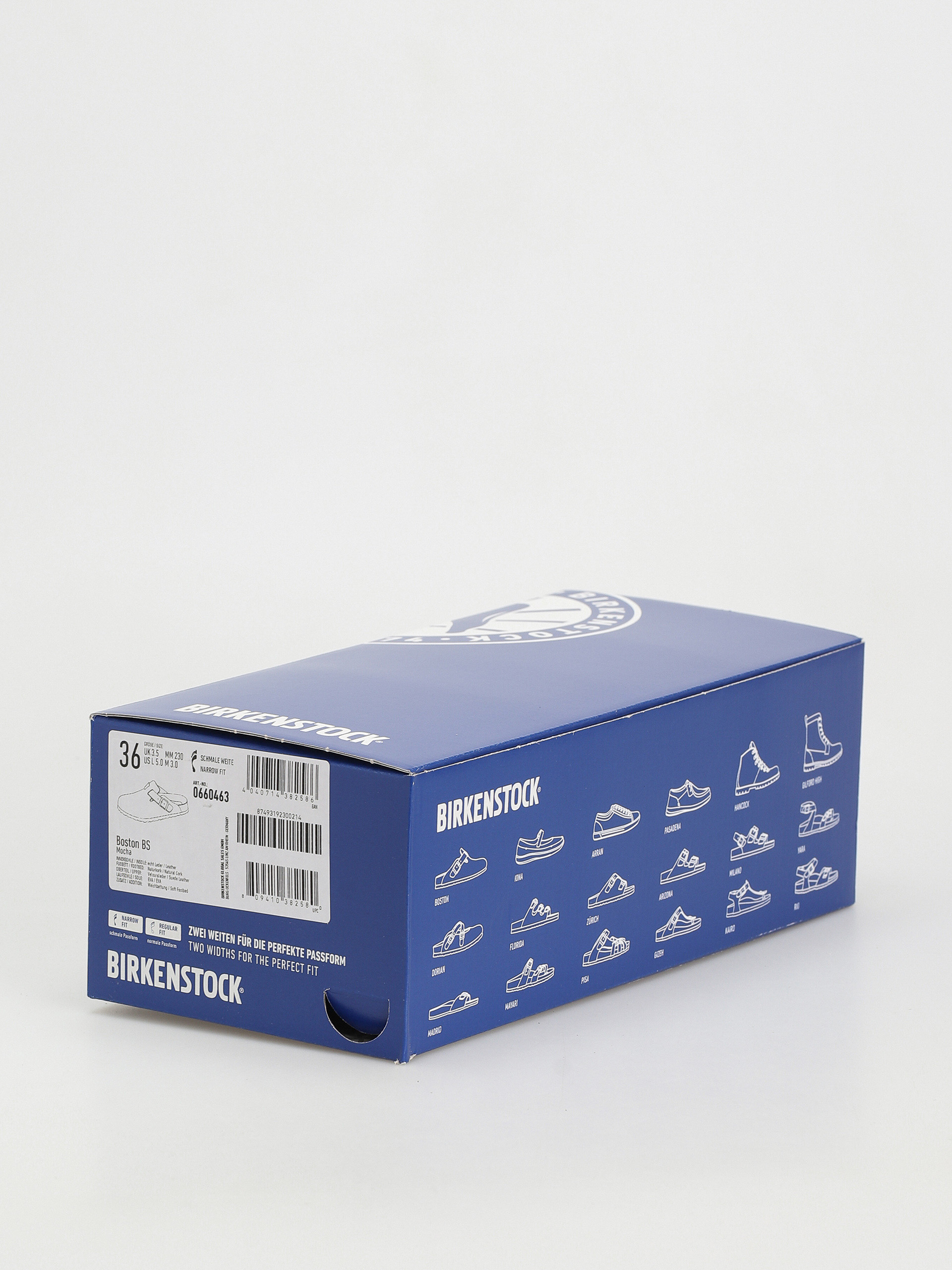 Klapki Birkenstock Boston Suede Narrow Wmn (mocha)