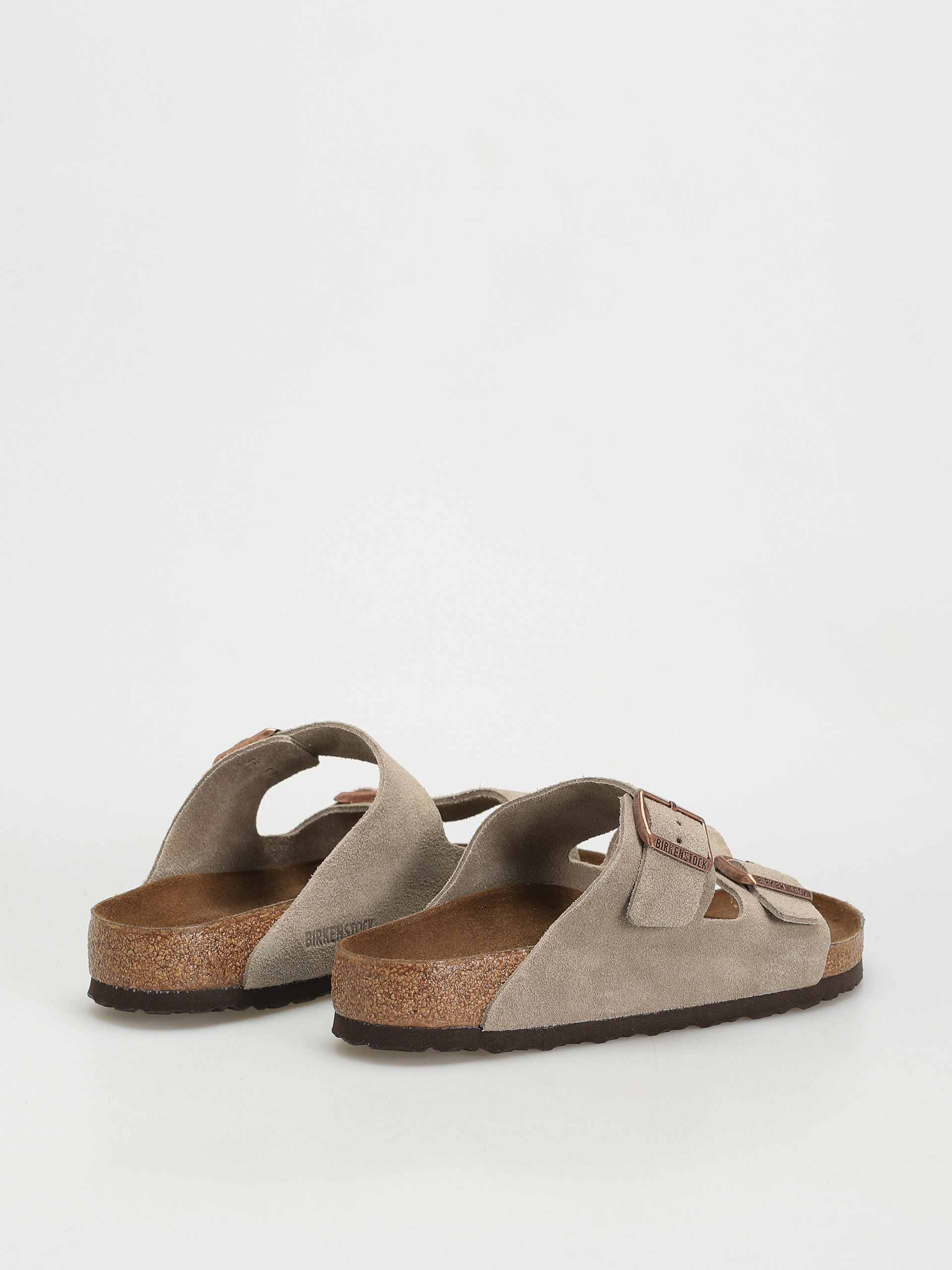 Klapki Birkenstock Arizona Suede Regular (taupe)